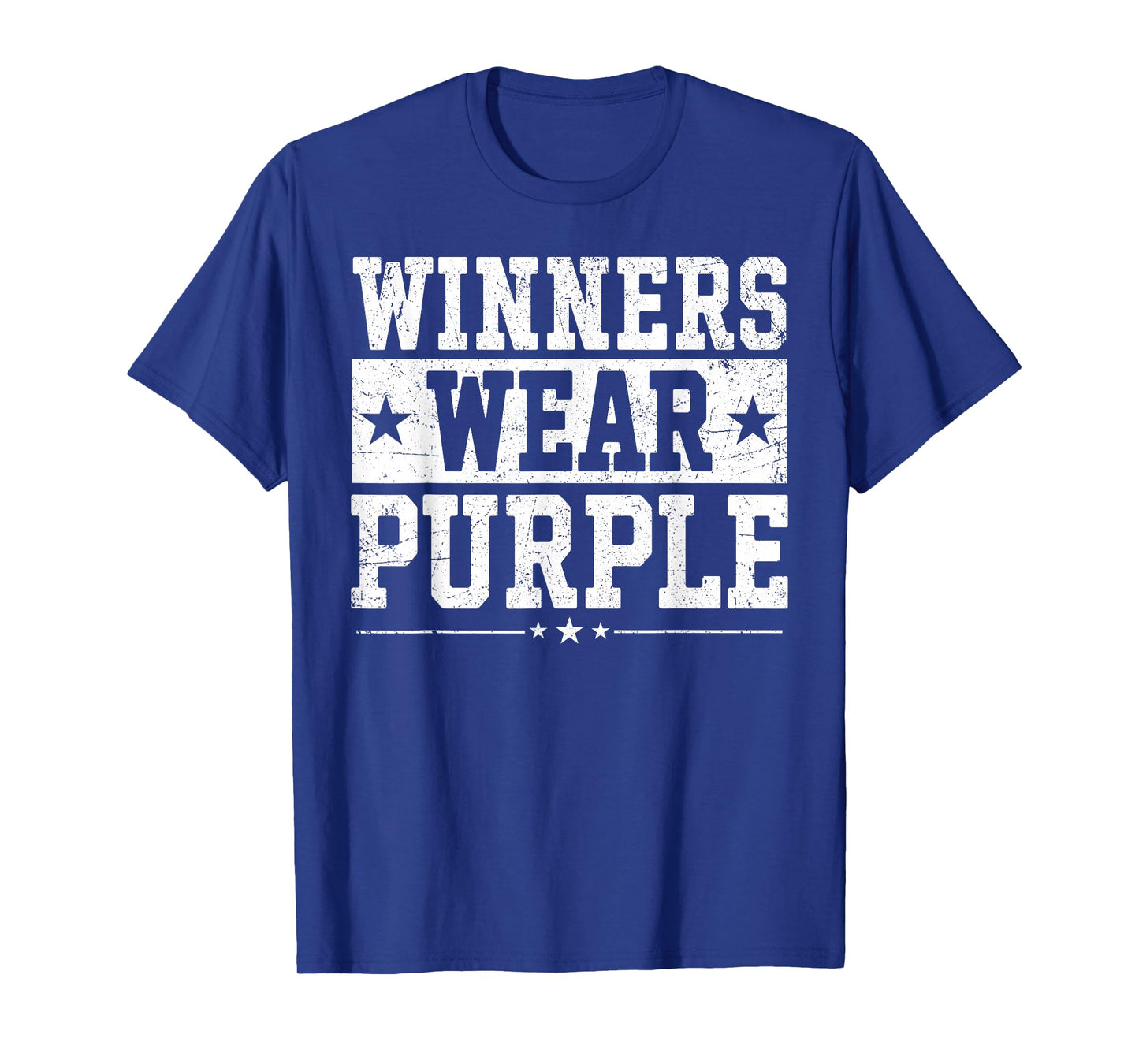 Winners Wear Purple Color War Camp Team Game Competition T-Shirt