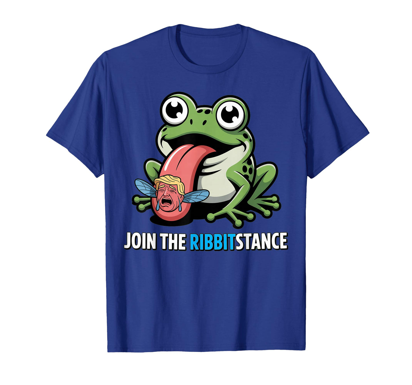 Resistance Frog Funny No Kings Protest Resist Ribbitstance T-Shirt
