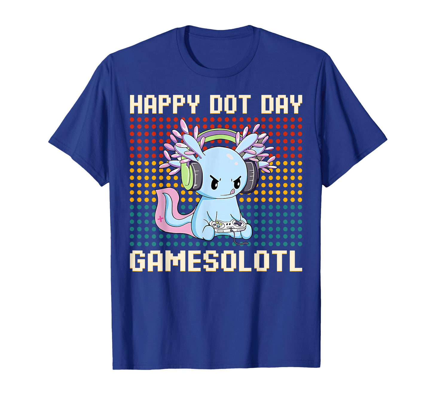 Happy Dot Day Axolotl Gamer Gamesolotl Kids Boys Girls Youth T-Shirt