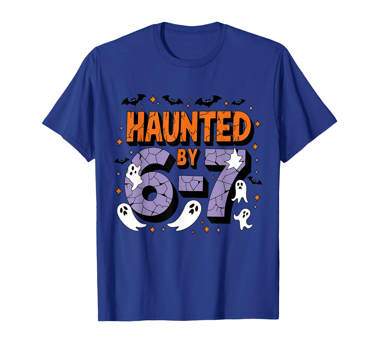 Haunted by 67 Funny Six Seven Meme 6 7 Halloween Costume Kid T-Shirt