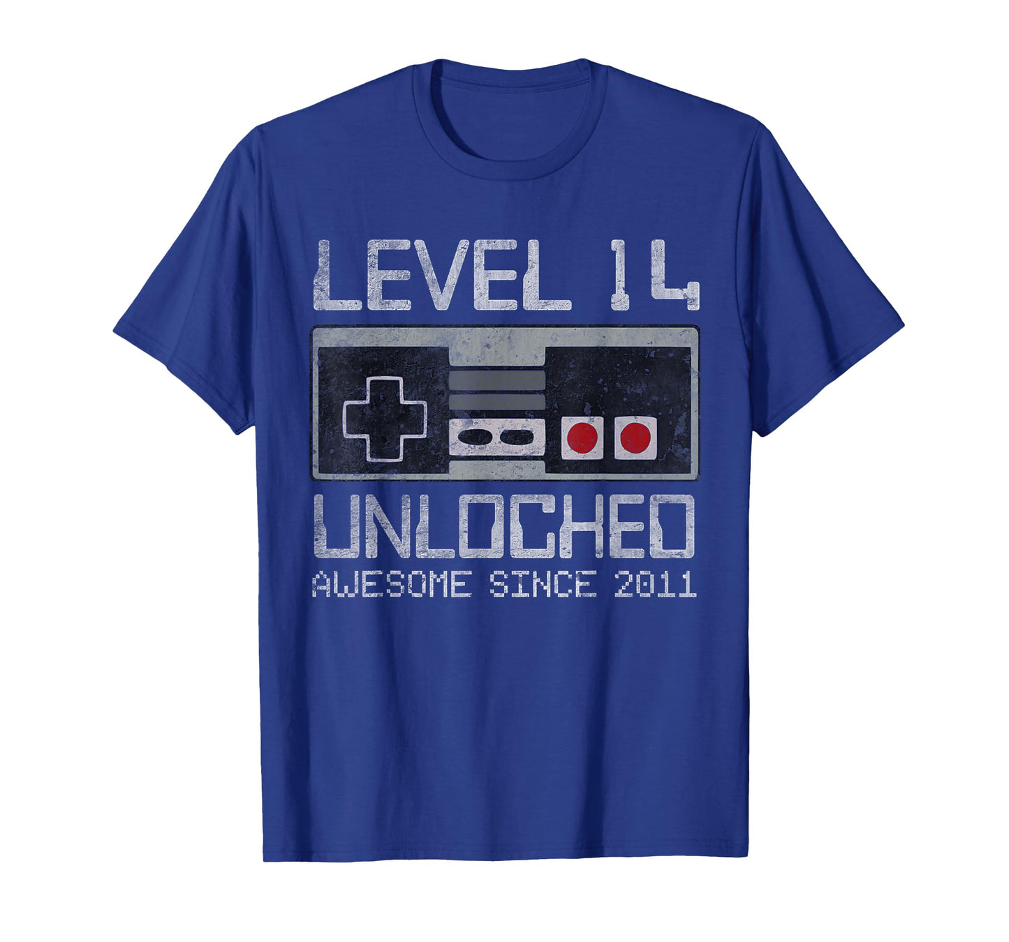 Level 14 Unlocked 14th Birthday 14 Year Old Video Gamer Boy T-Shirt