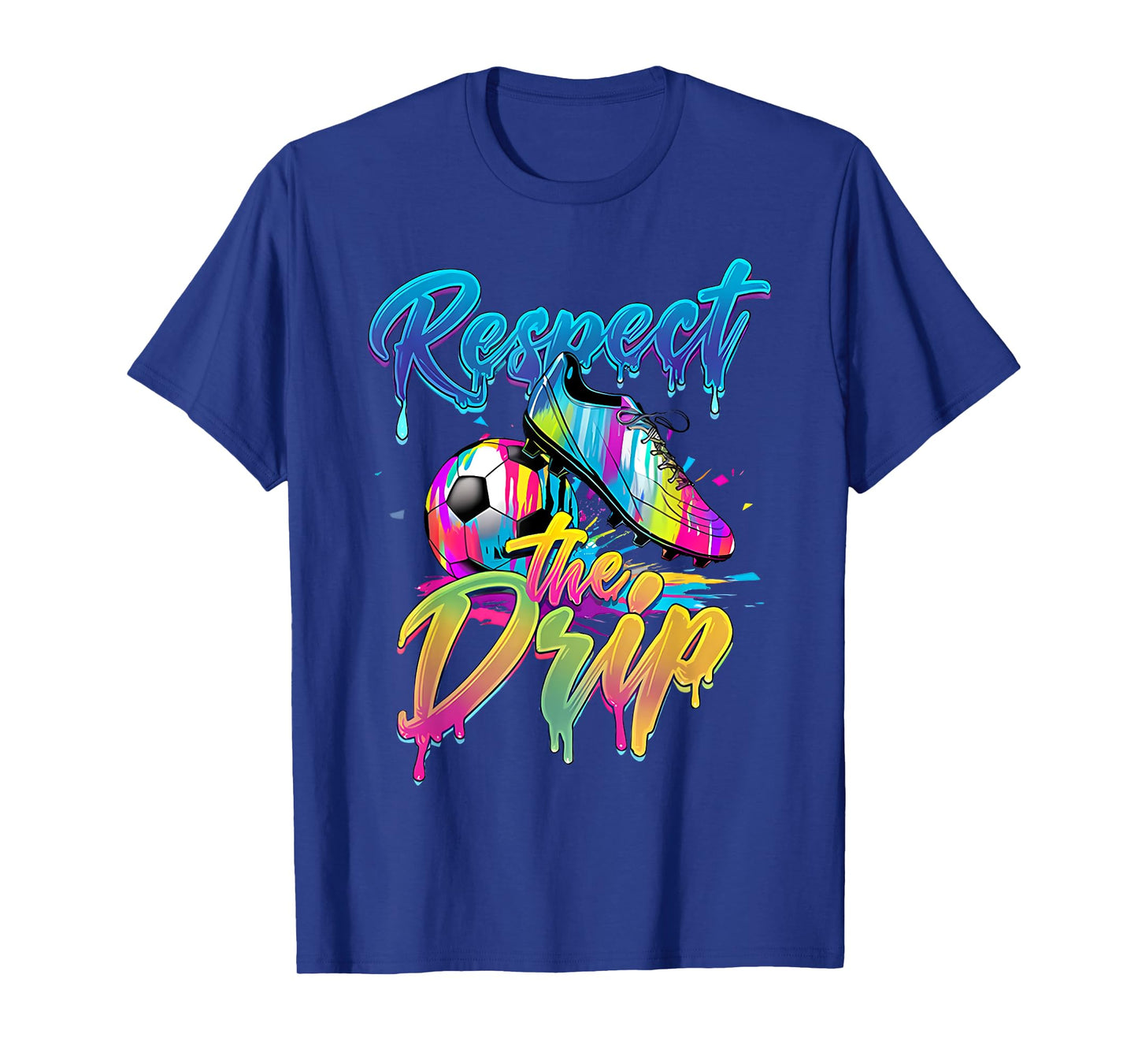 Soccer Drip Boys Ice Cream Drip Youth Respect The Drip T-Shirt