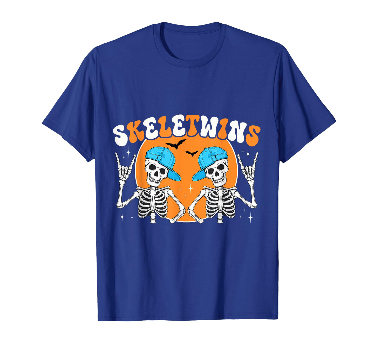 Skeletwins Halloween Twins Skeletons Hat Men Boys Costume T-Shirt