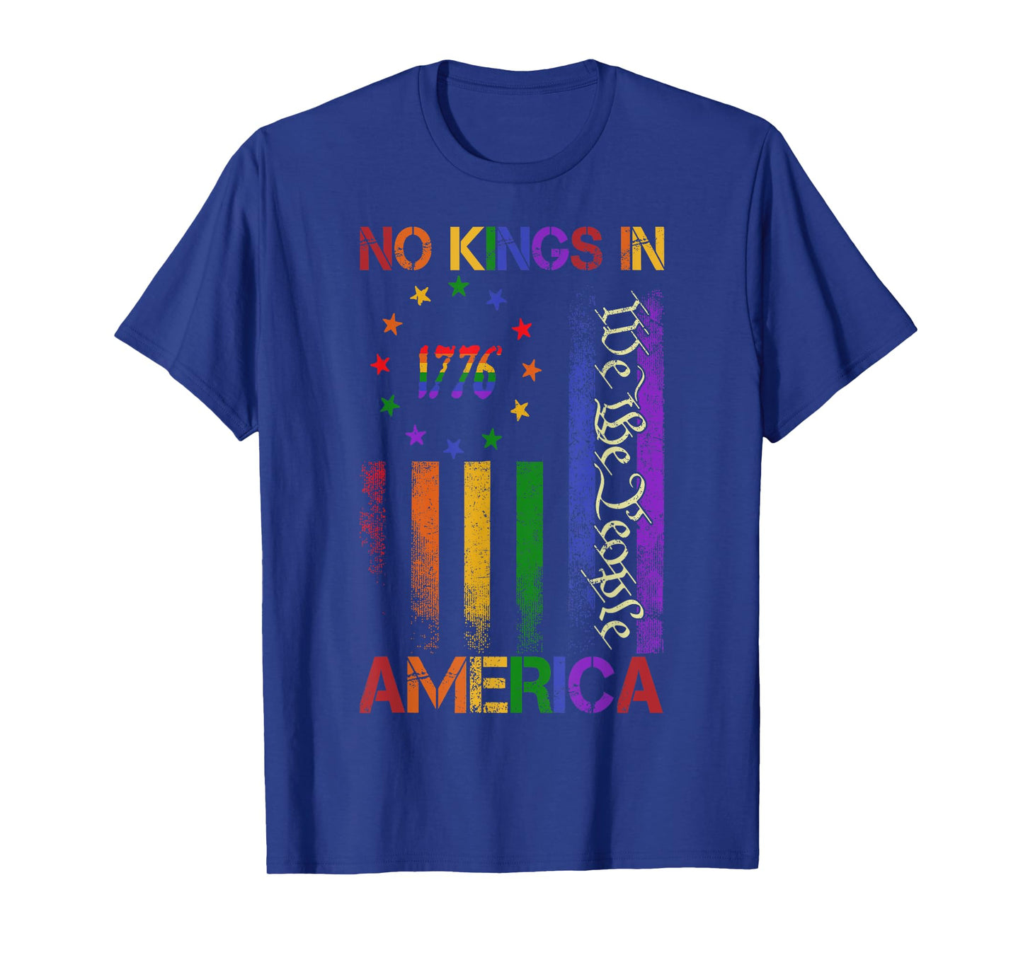 Patriotic Pro-Democracy Protest 4th July No Kings In America T-Shirt
