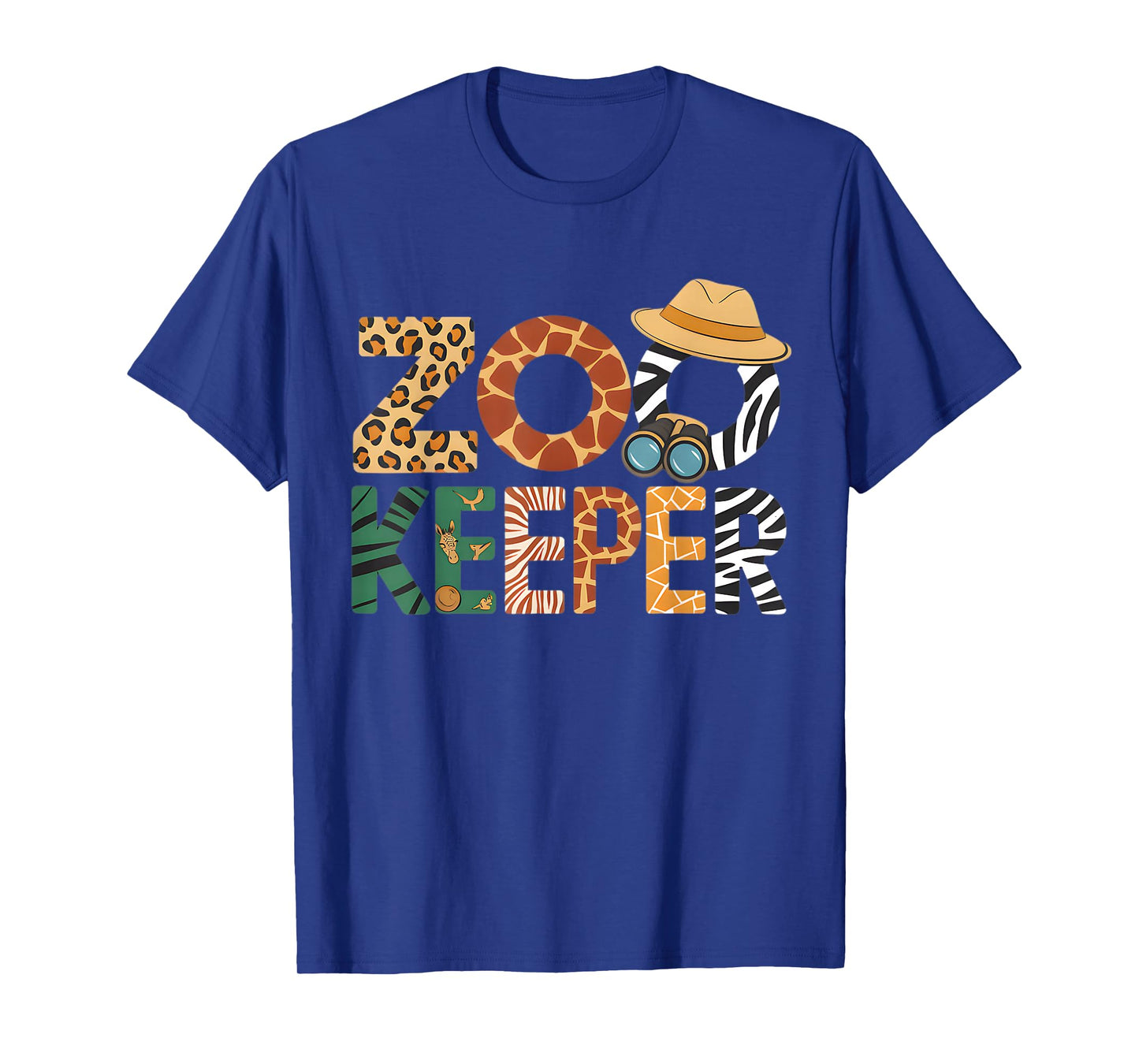 Zookeeper Costume Art Animals Safari Savanna Zoo Keeper T-Shirt