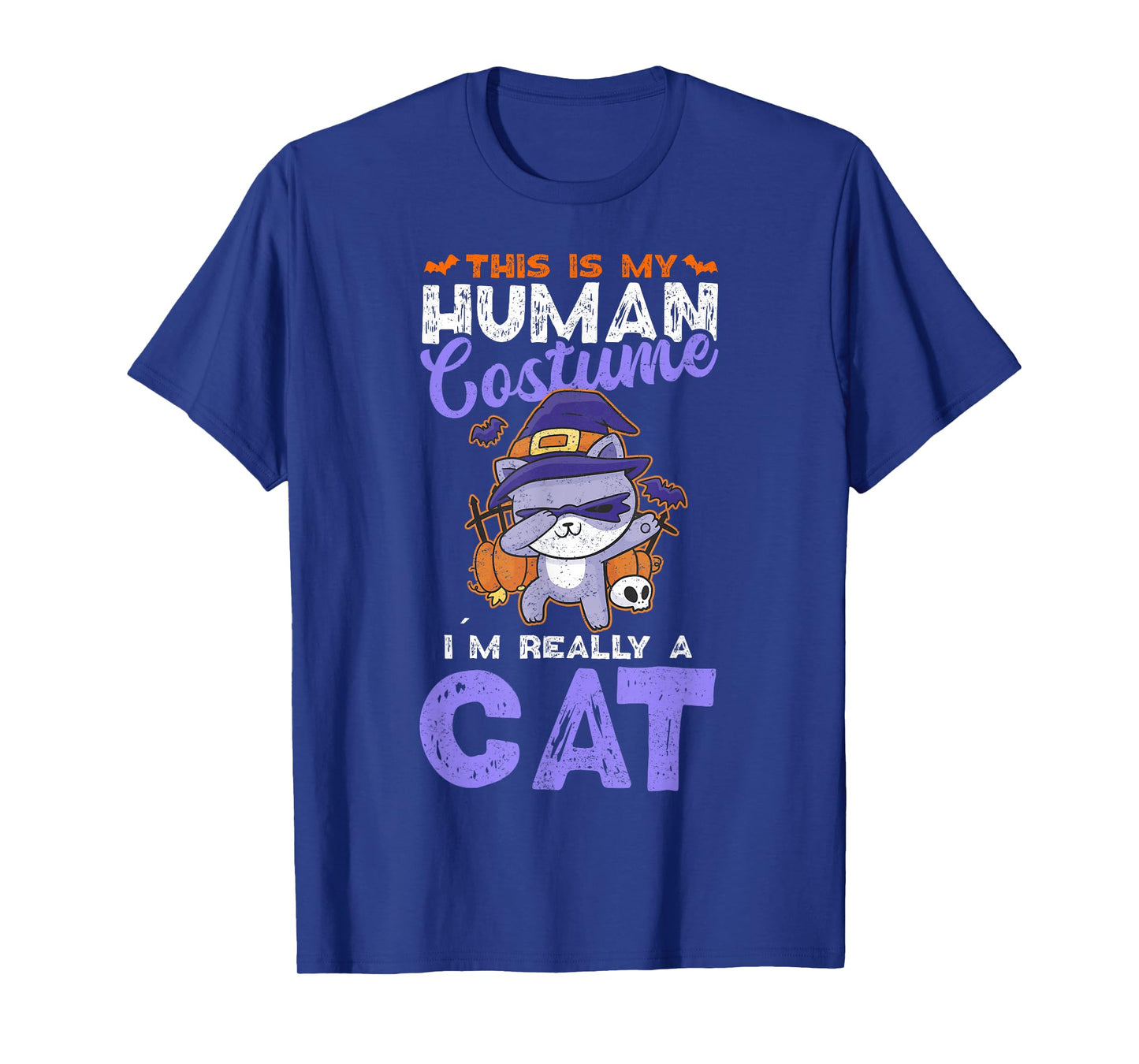 This Is My Human Costume I´m Really A Cat Halloween T-Shirt