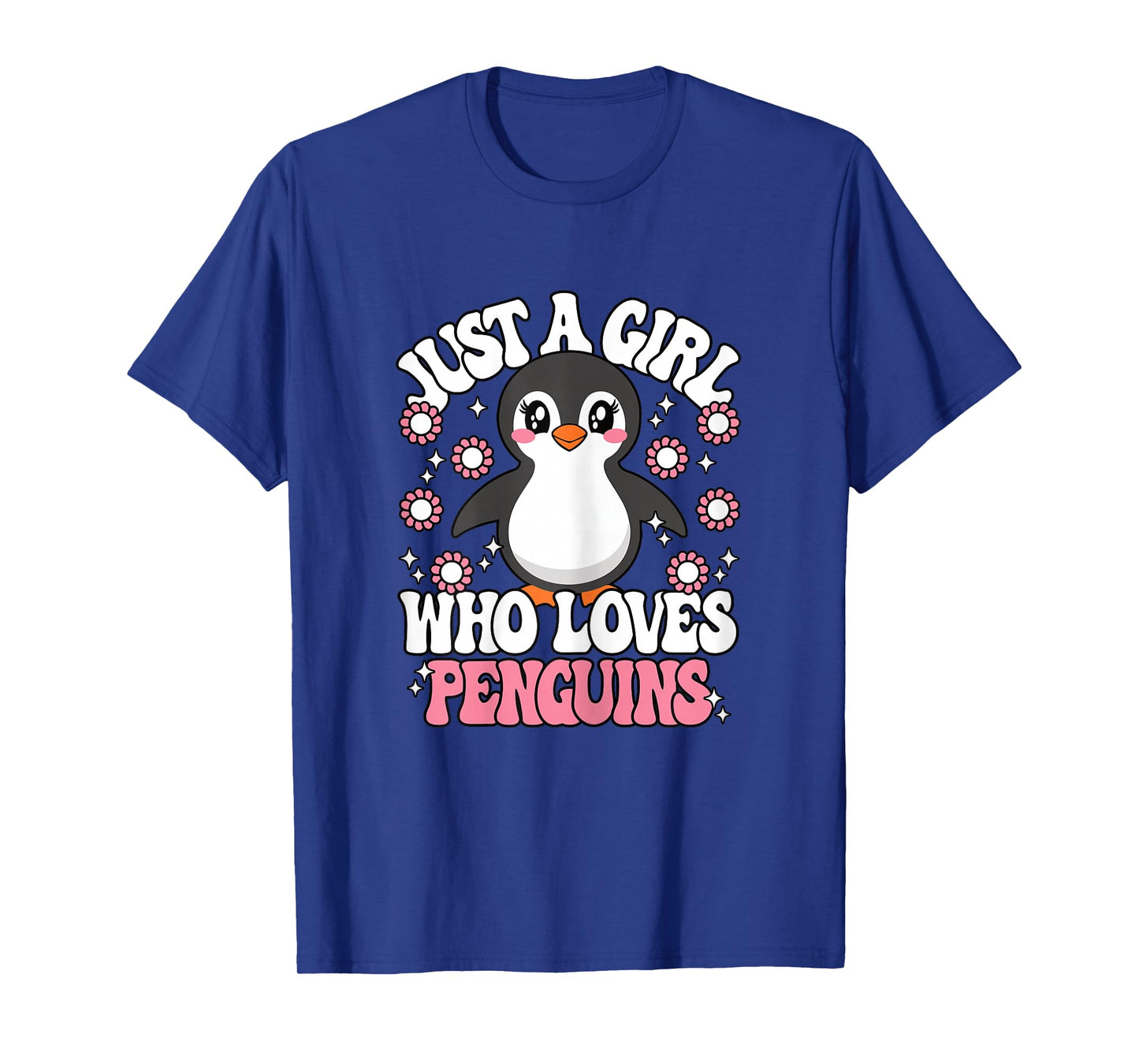 Just A Girl Who Loves Penguins Cute Penguin Kids T-Shirt