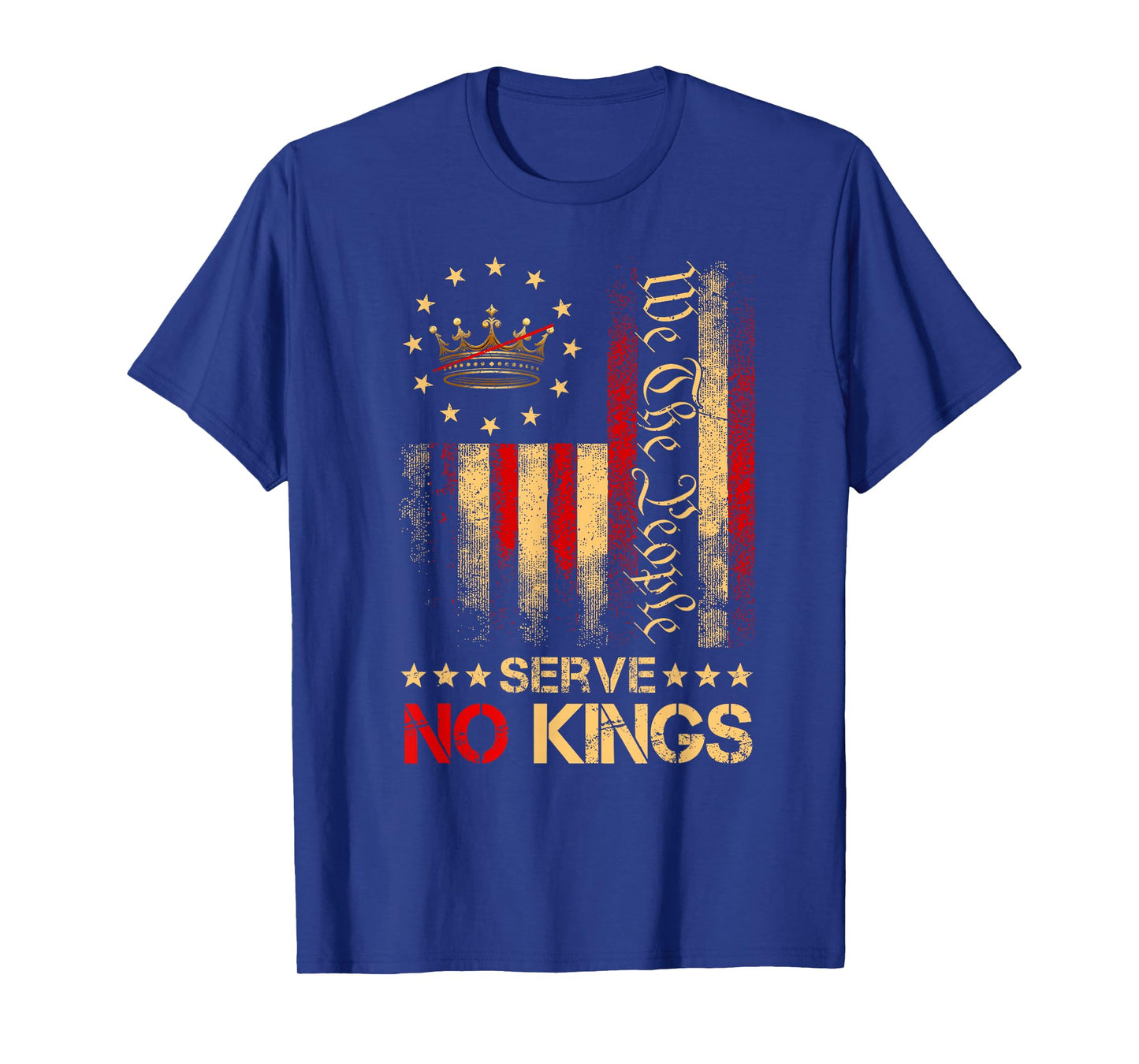 No King Patriotic Freedom America Flag Men Women Gifts T-Shirt