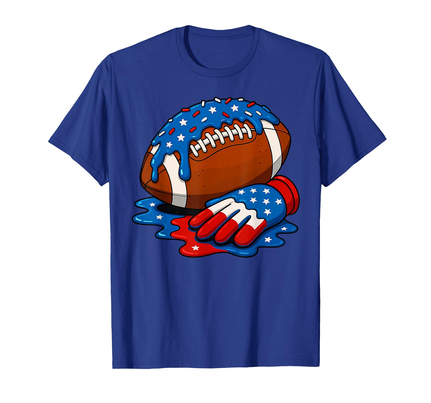 Football Drip Boys Football Ice Cream Sprinkle Respect Drip T-Shirt