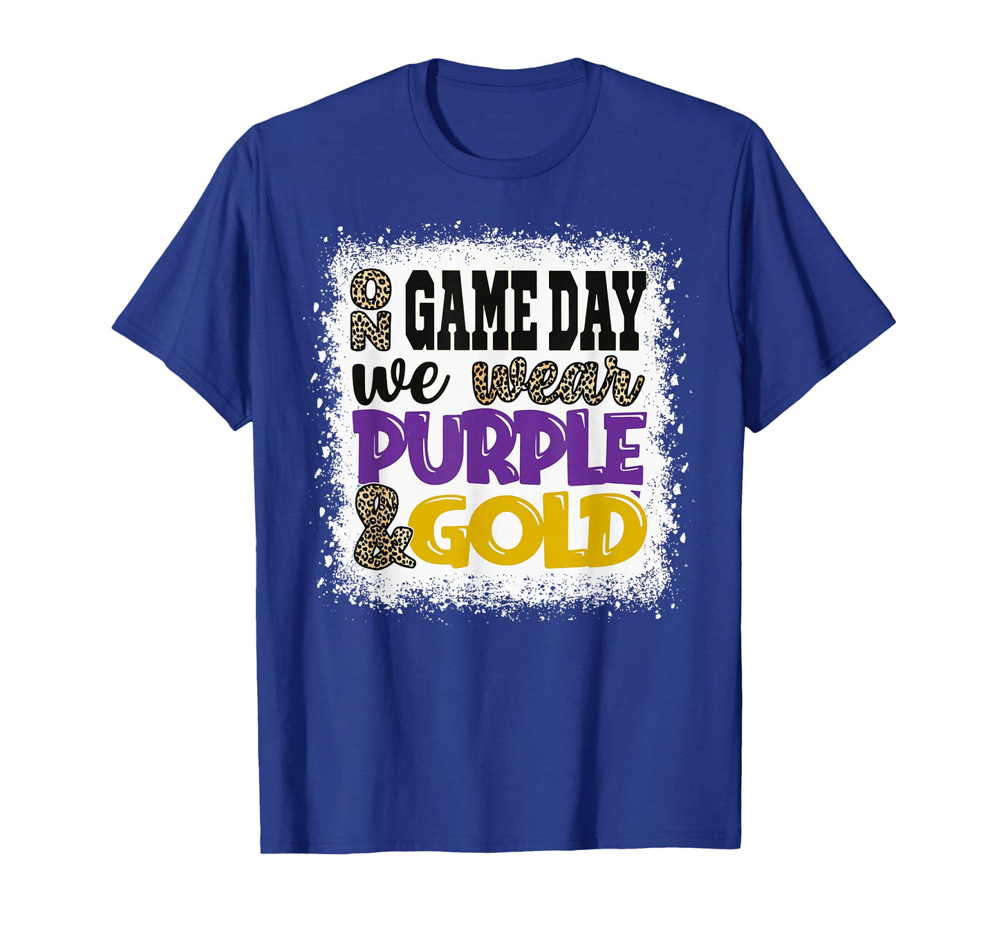 On Gameday Football We Wear Purple and Gold Game Day T-Shirt