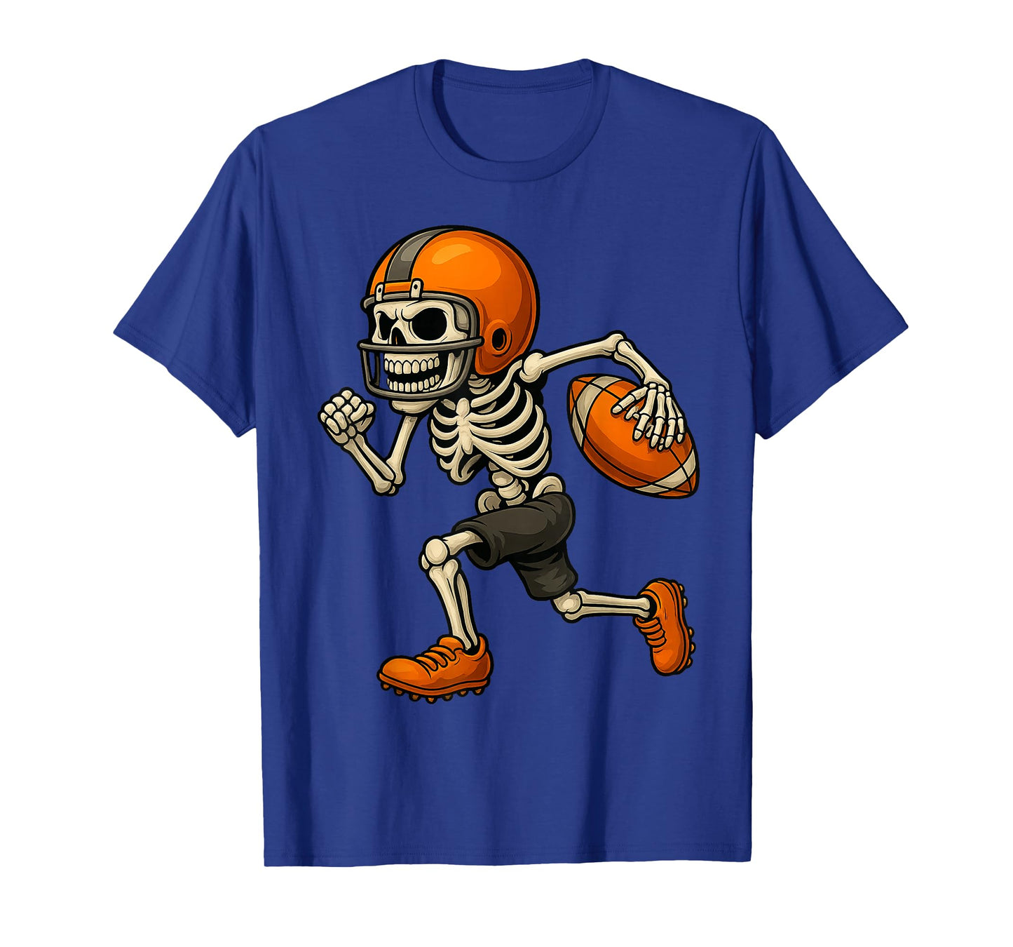 Funny Skeleton Football Halloween Costume for Men Boys Kids T-Shirt