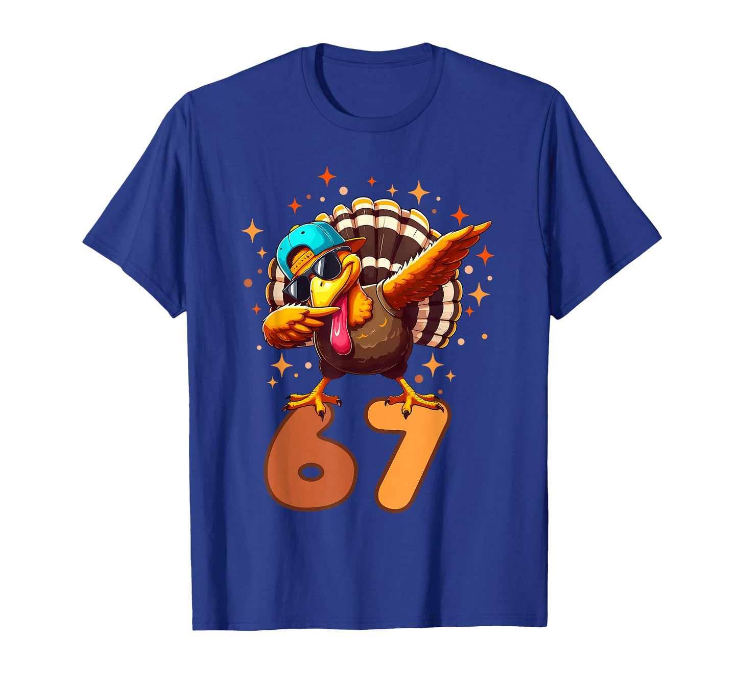 Funny Turkey Dab 67 Six Seven Thanksgiving Meme Brainrot T-Shirt