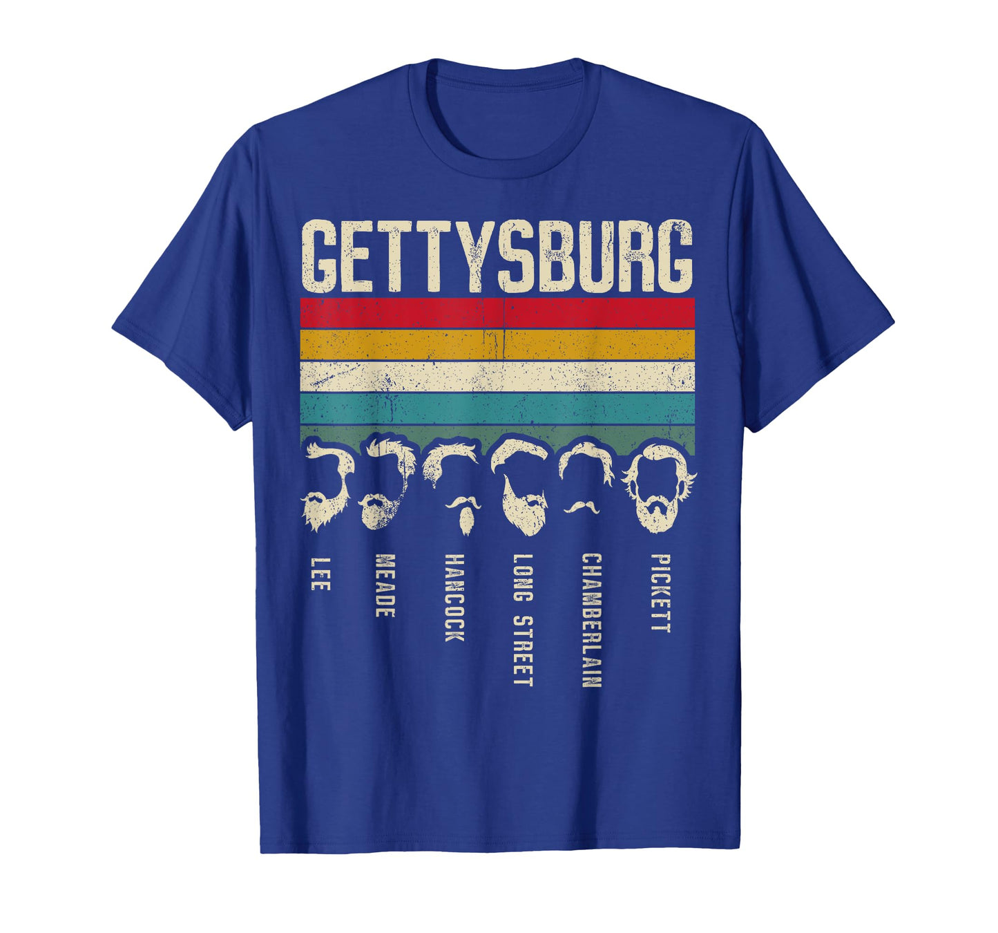 US History - Civil War Beards - Gettysburg Beard T-Shirt