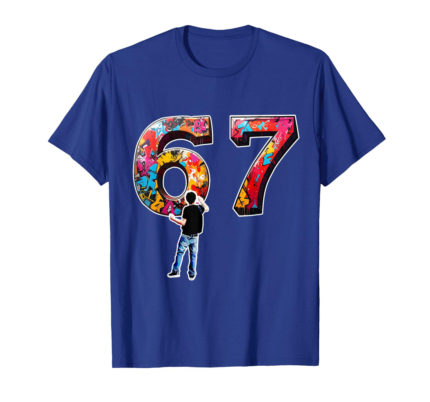 6 7 Graffiti Artist Hip Hop Urban Streetwear T-Shirt