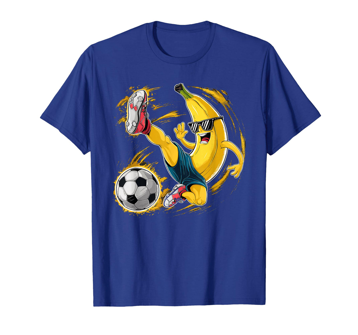 Sport Banana Football Player Fruit Cute Banana Soccer Player T-Shirt