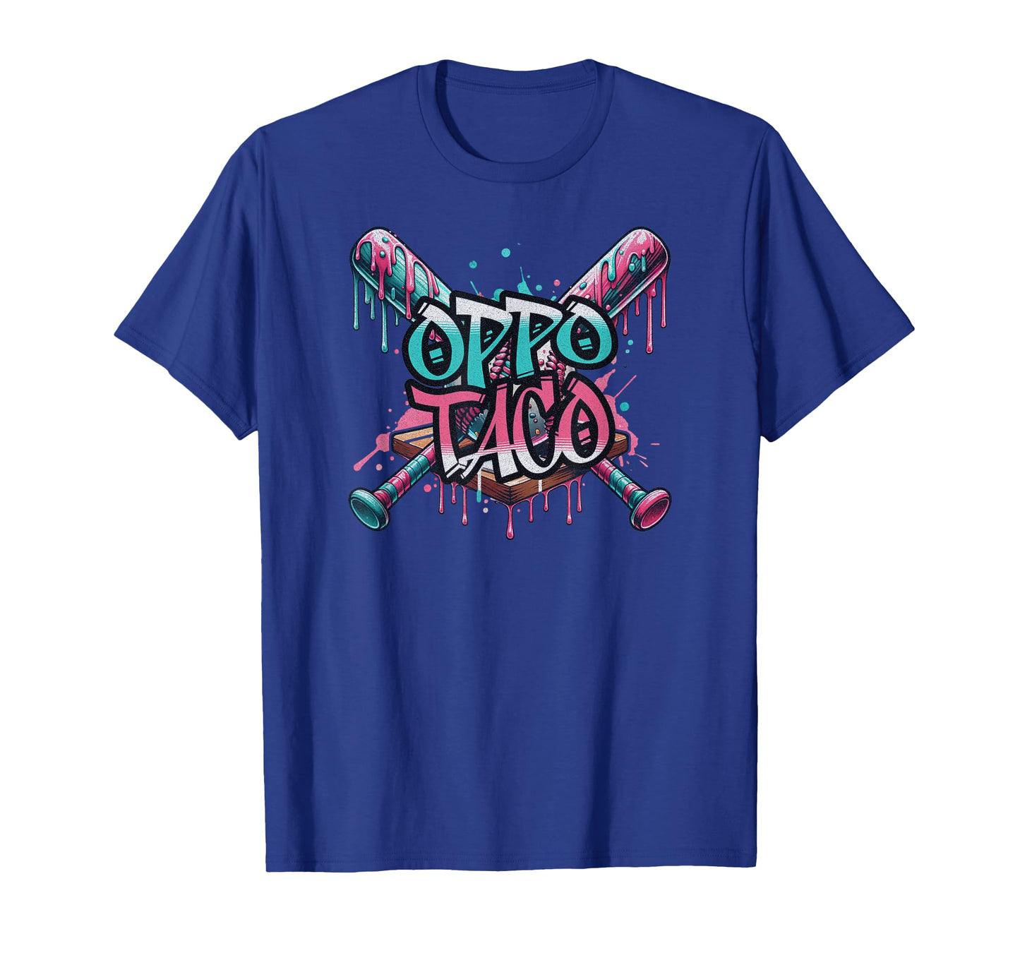 Oppo Taco Funny Baseball Ice Cream Dripping T-Shirt