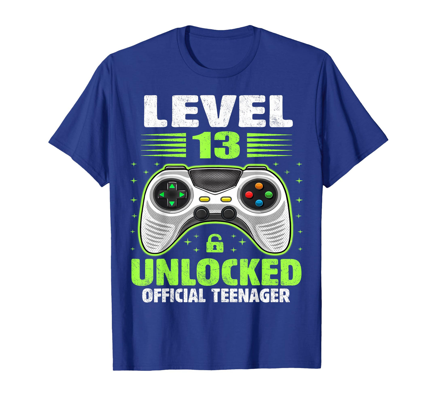 Official Teenager 13th Birthday Level 13 Unlocked T-Shirt