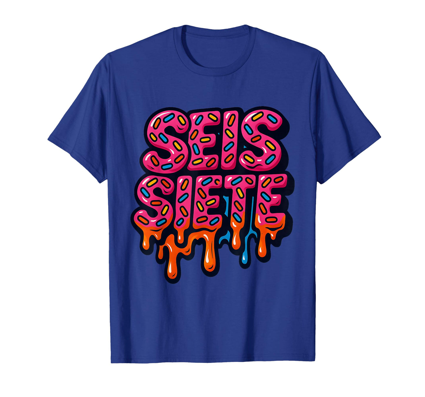 67 Six Seven SEIS Seven Spanish Brainrot Viral Meme T-Shirt