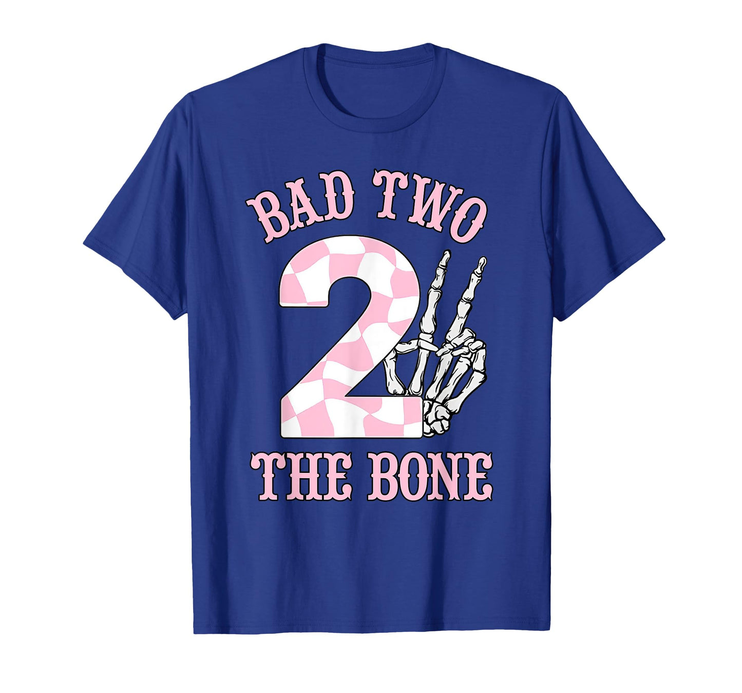2nd Birthday Outfit Girl Bad Two The Bone Party Decorations T-Shirt