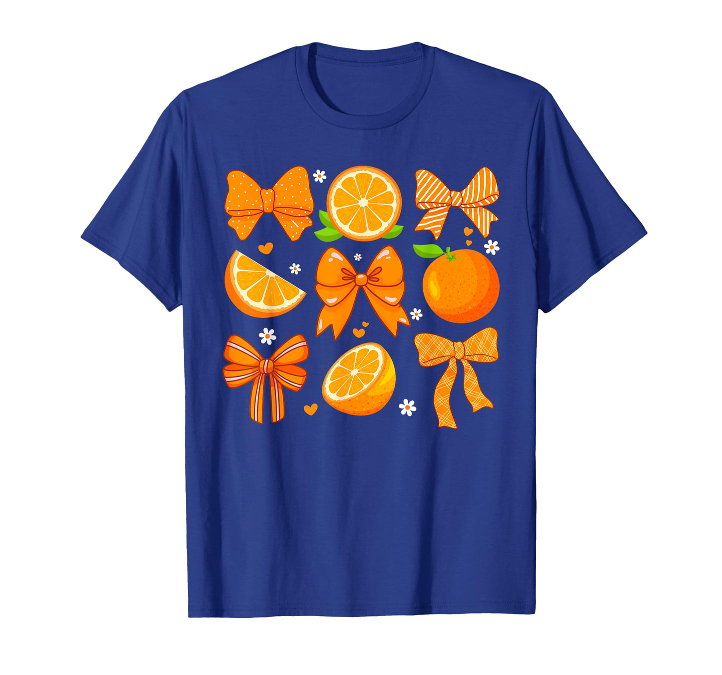 Orange Coquette Bow For Women Oranges Fruit Orange Juice T-Shirt