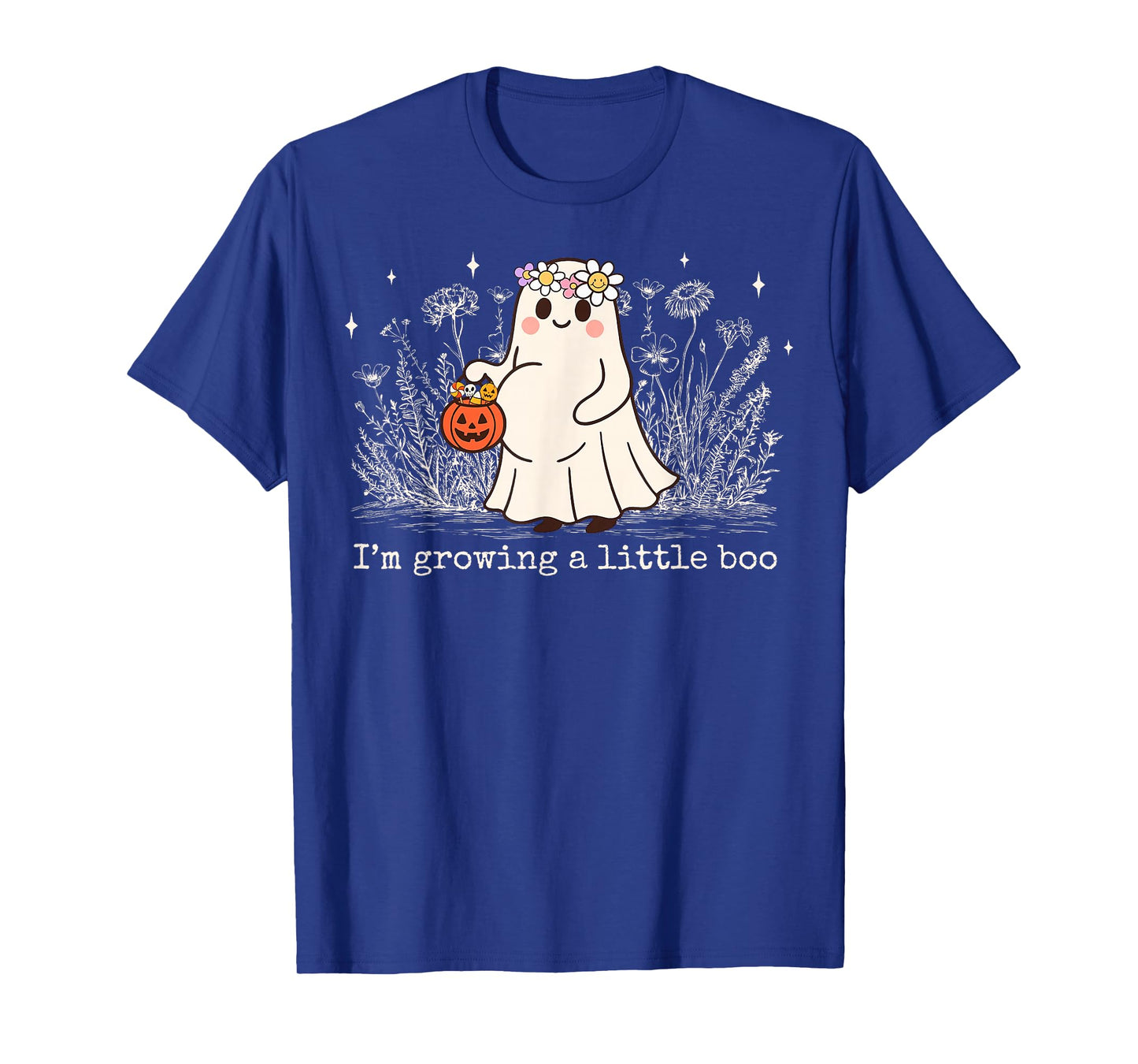 I'm Growing A Little Boo Halloween Pregnancy Announcement T-Shirt