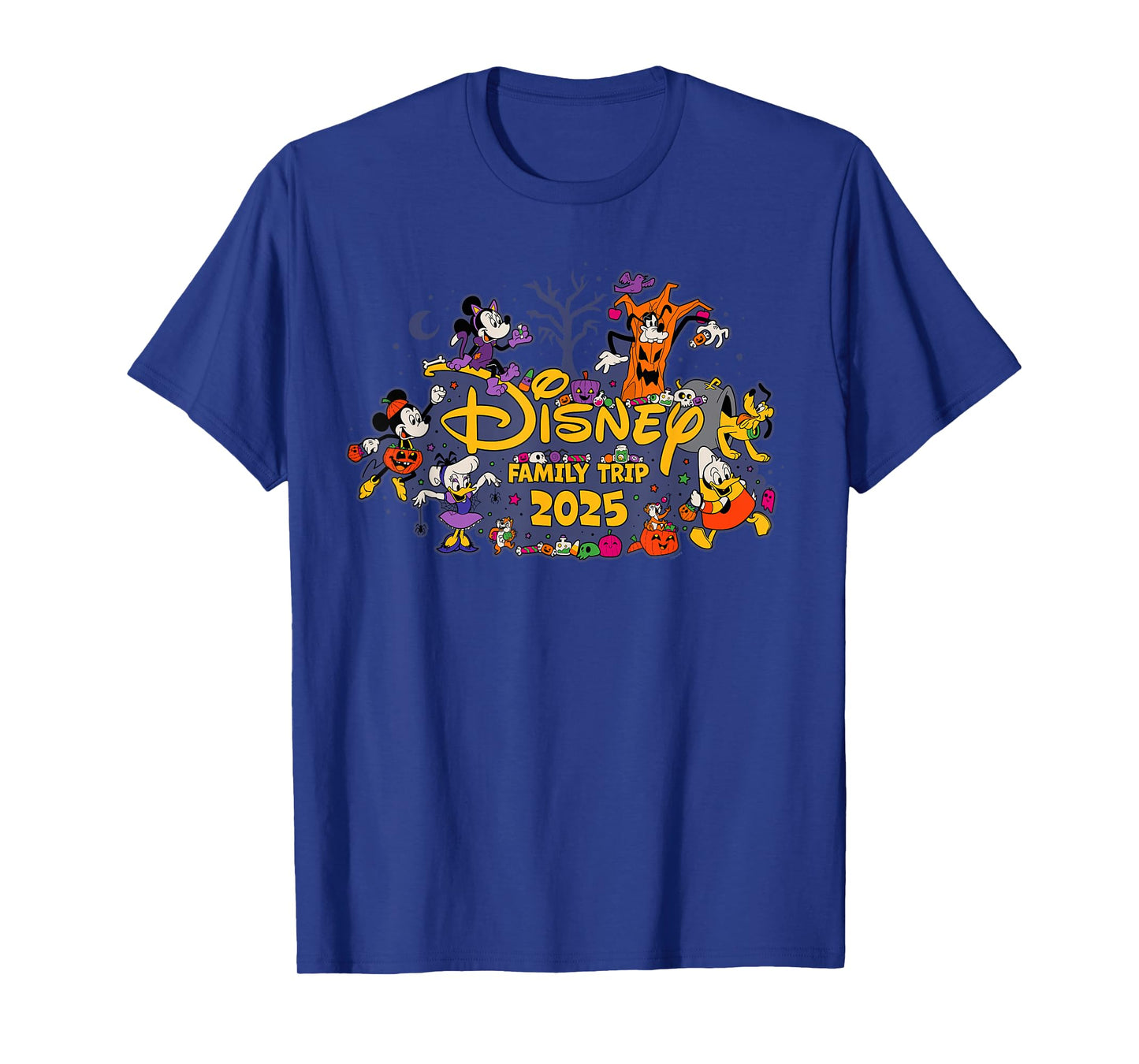 Disney Halloween Family Trip 2025 Mickey & Pals Matching T-Shirt