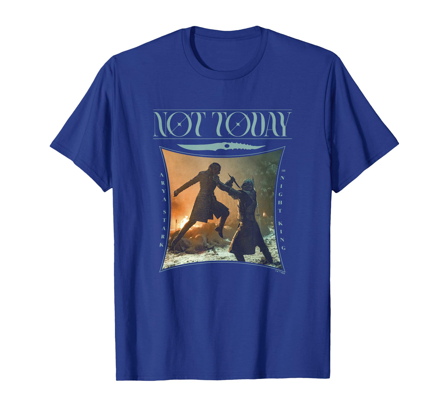 Game Of Thrones Not Today Night King & Arya Cinematic Panel T-Shirt