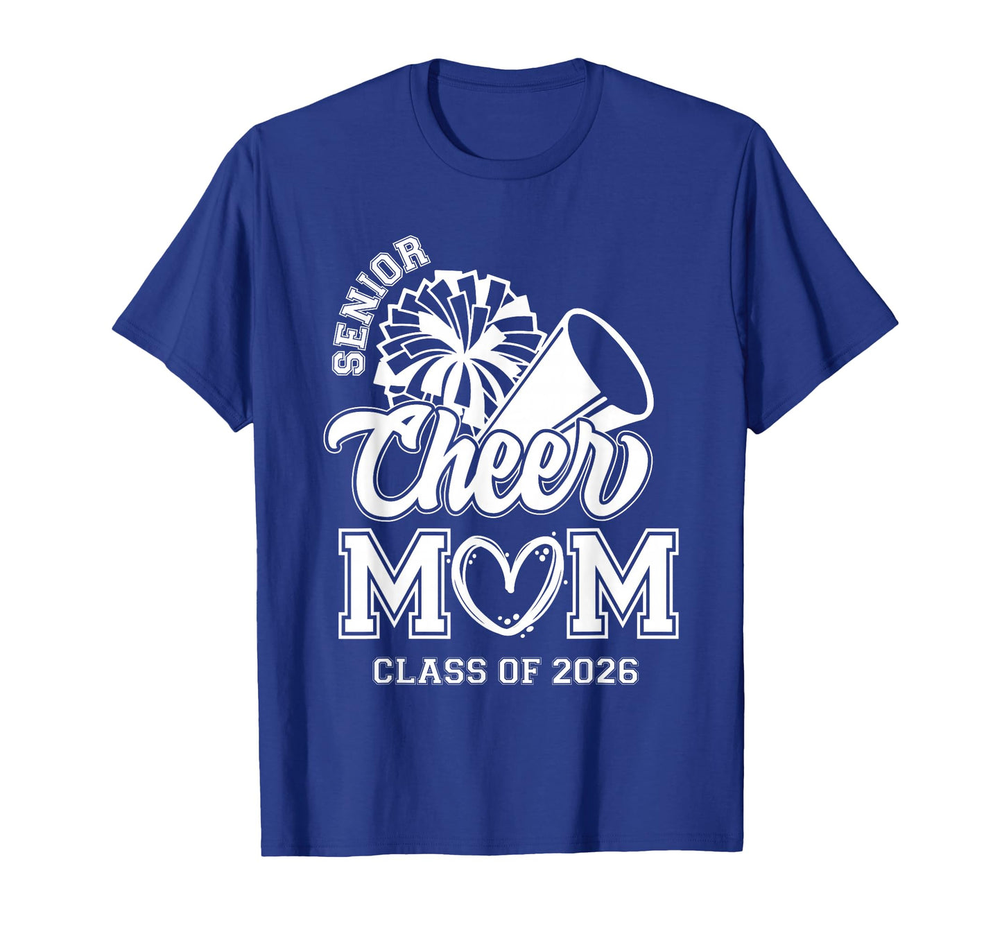 Senior Cheerleader Mom Cheer Class Of 2026 Graduation Women T-Shirt