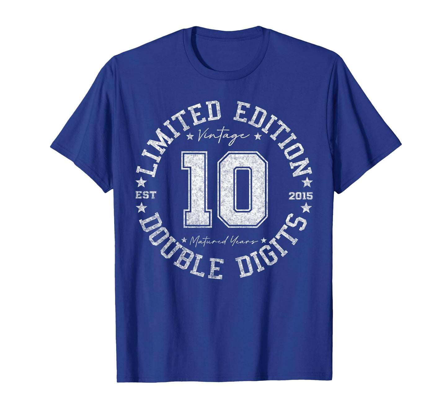 Official Double Digits 10 Year Old Gifts 10th Birthday 2015 T-Shirt
