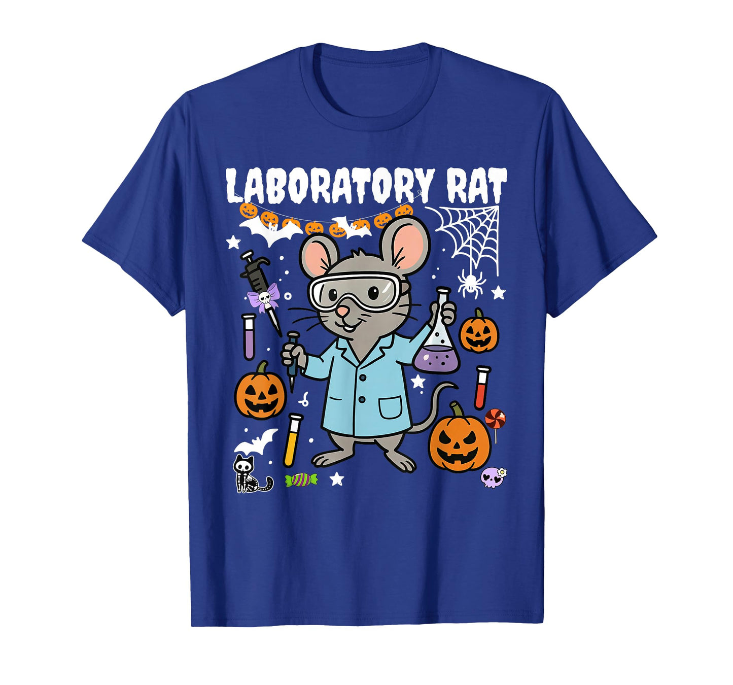 Halloween Laboratory Rat Medical Lab Tech Science Chemistry T-Shirt