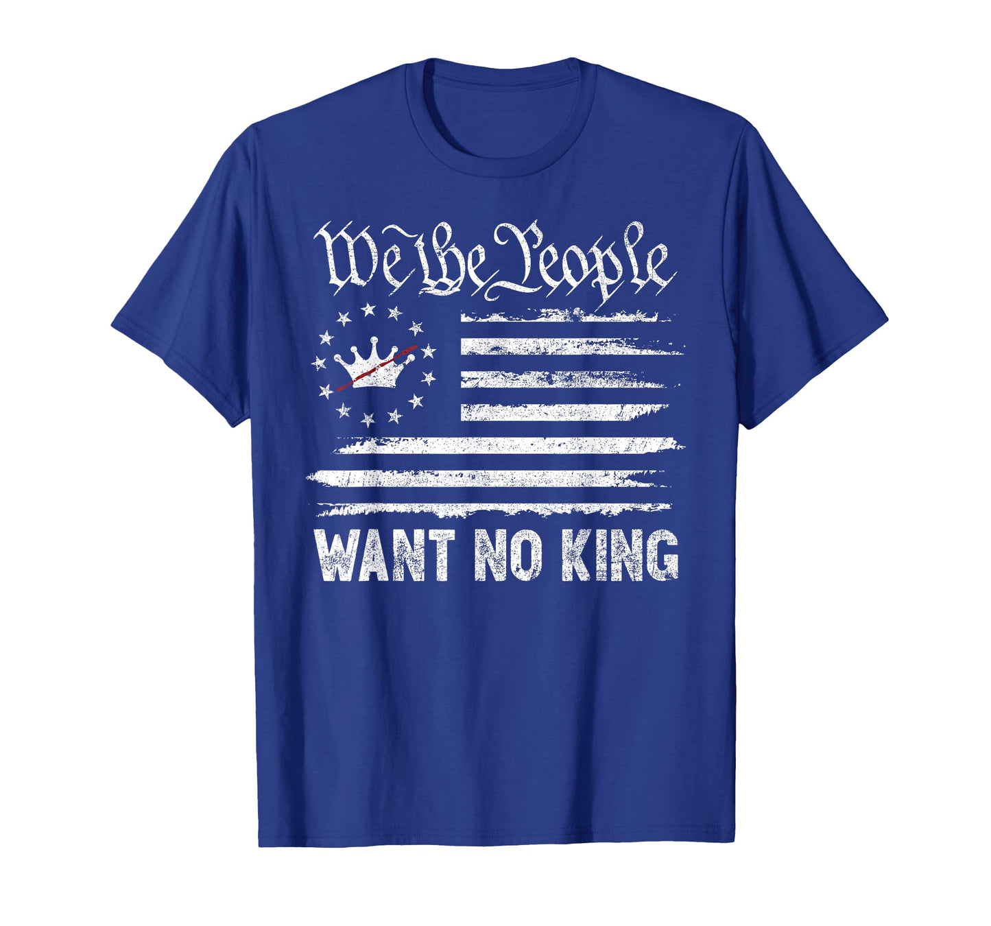 Patriotic Pro-Democracy Politics Protest No Kings In America T-Shirt