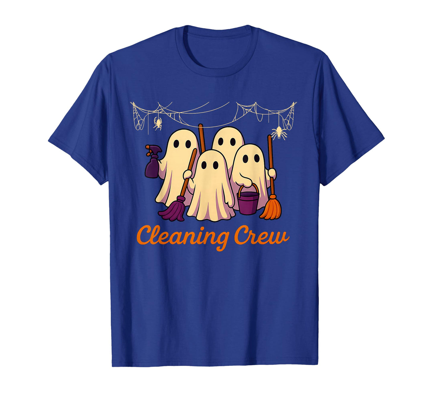 Cleaning Crew Spooky Halloween Cleaner Housekeeper Cleaning T-Shirt