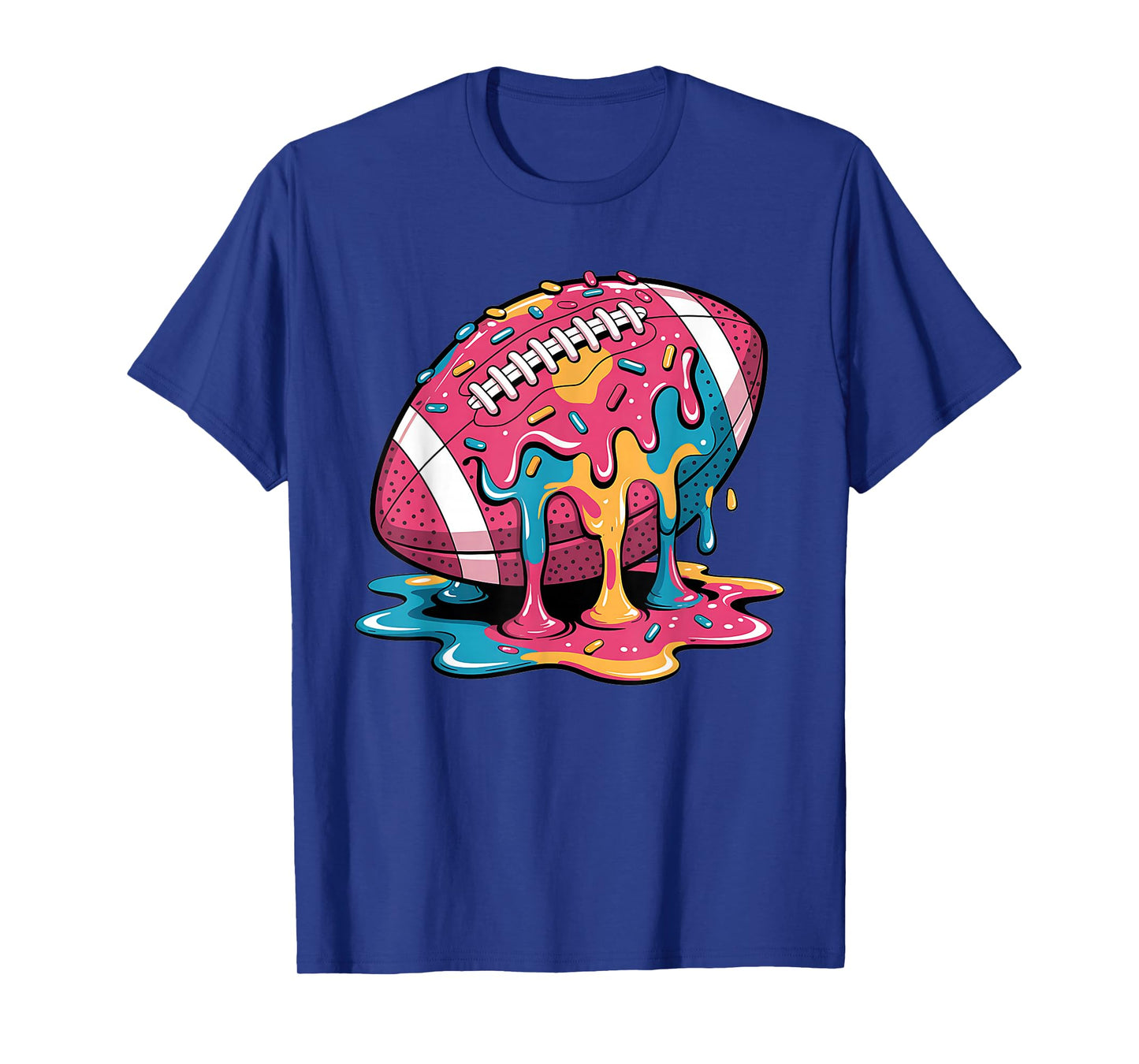 Football Drip For Lineman WR QB RB Ice Cream Drippy Shirt T-Shirt