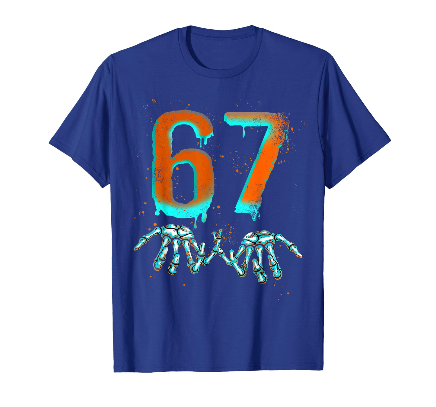 Fun 67 Meme Halloween Skeleton T-Shirt