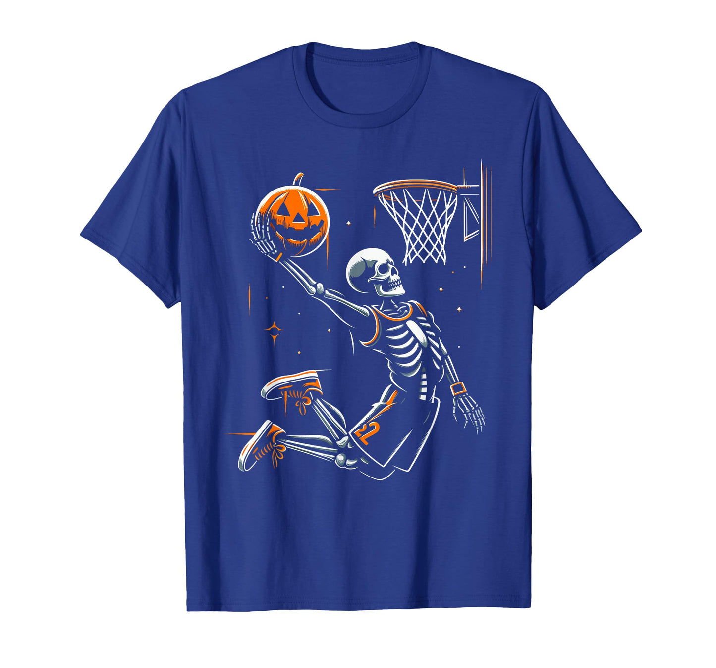 Skeleton Basketball Player Men Boys Scary for Halloween T-Shirt