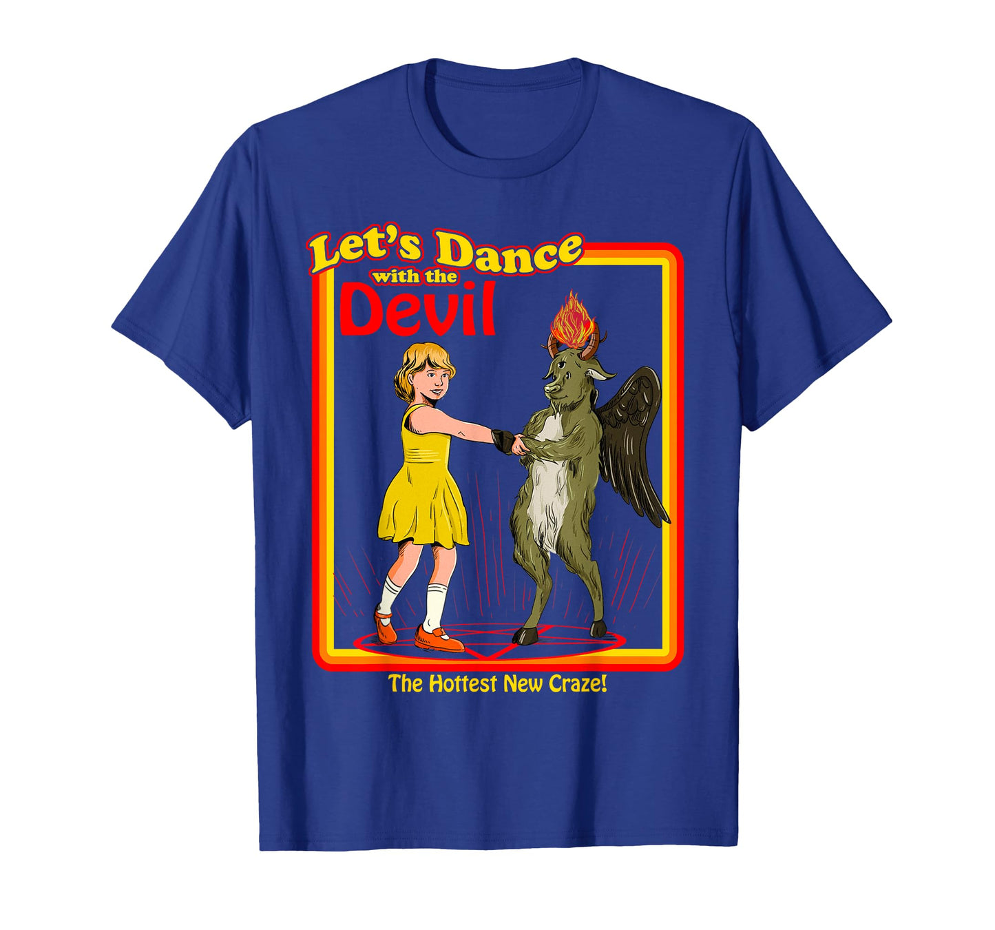 Witchcraft Let's Dance with the Devil Baphomet Satanic Funny T-Shirt