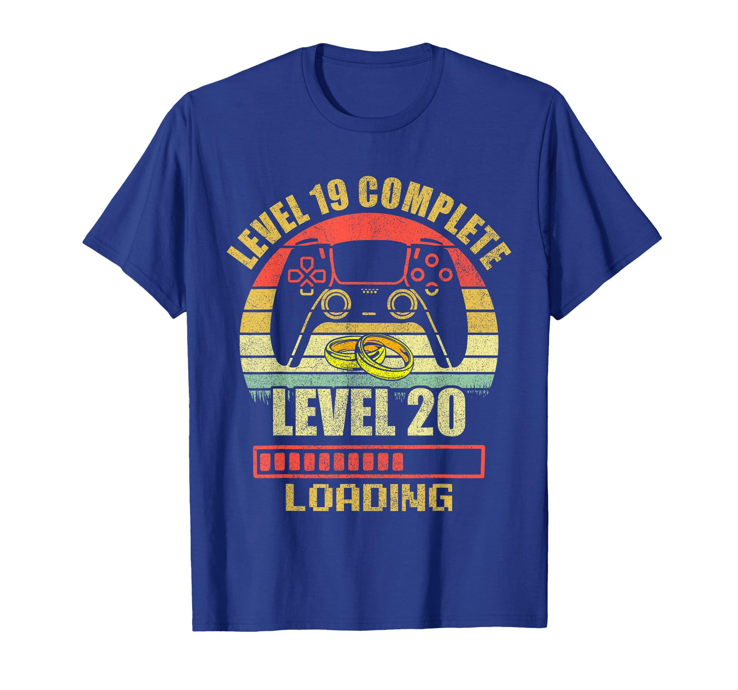 Couples Shirts For Him Level 19 Complete Wedding Anniversary T-Shirt