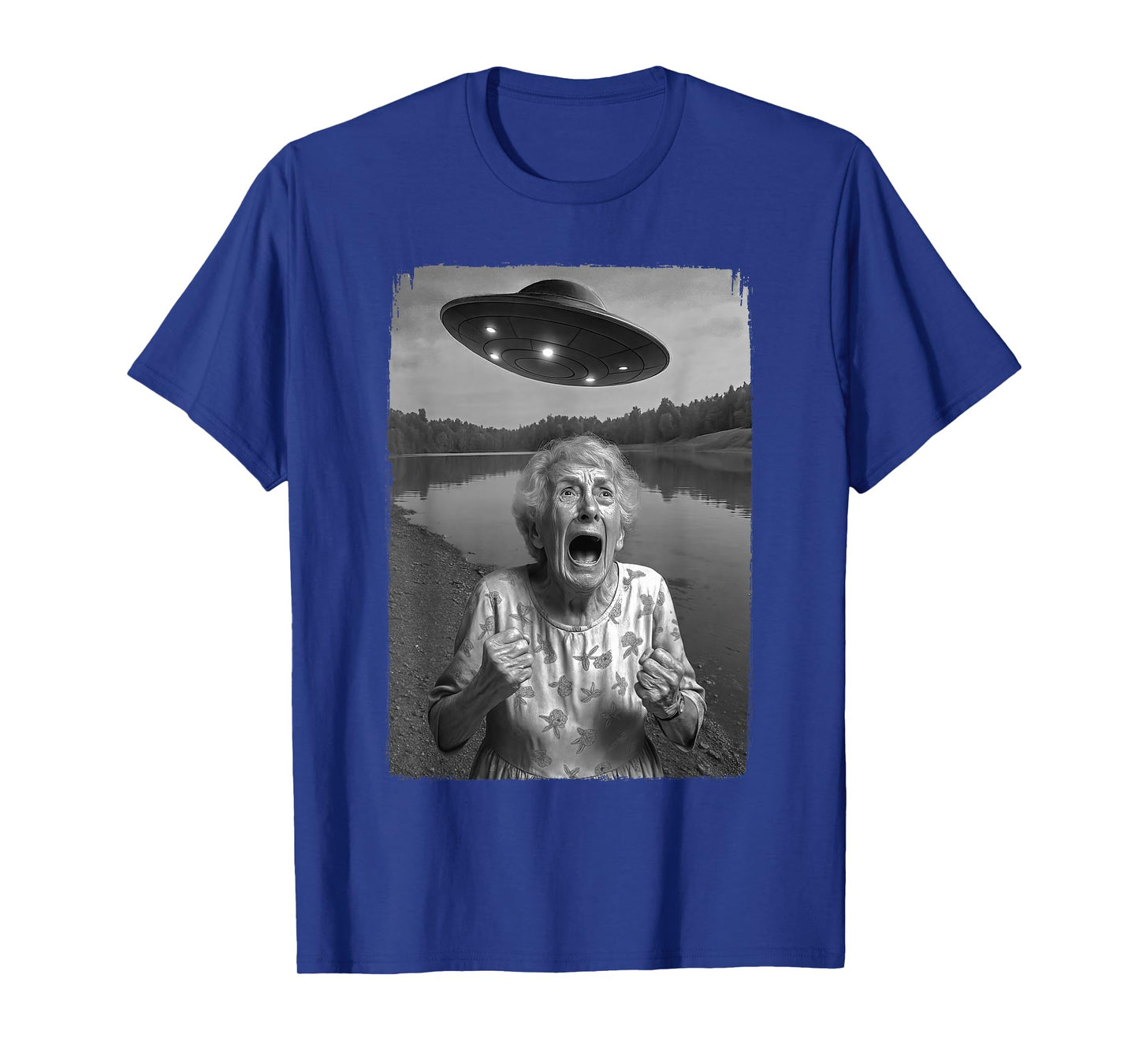 Old Woman UFO Selfie T-Shirt