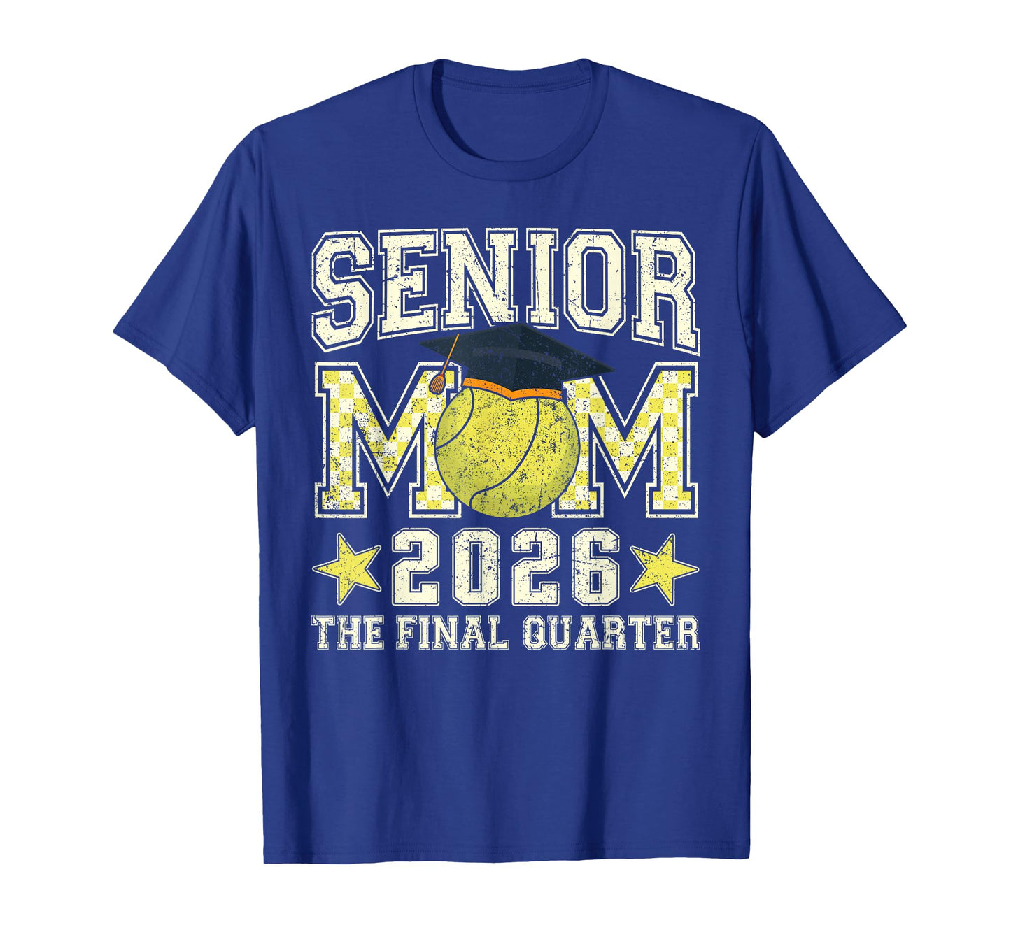 Senior Mom 2026 Tennis Graduation Quarter Men Women T-Shirt