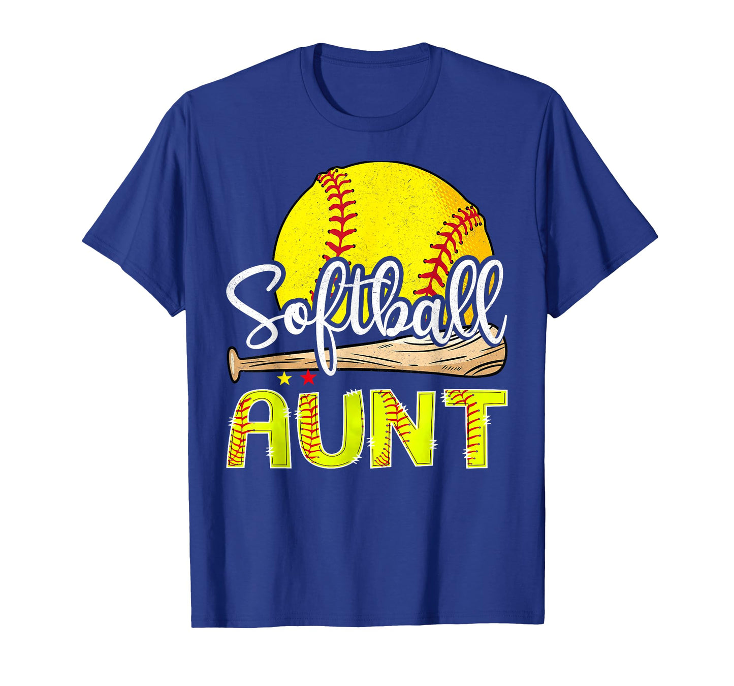 Vintage Softball Aunt Softball Player Game Day T-Shirt