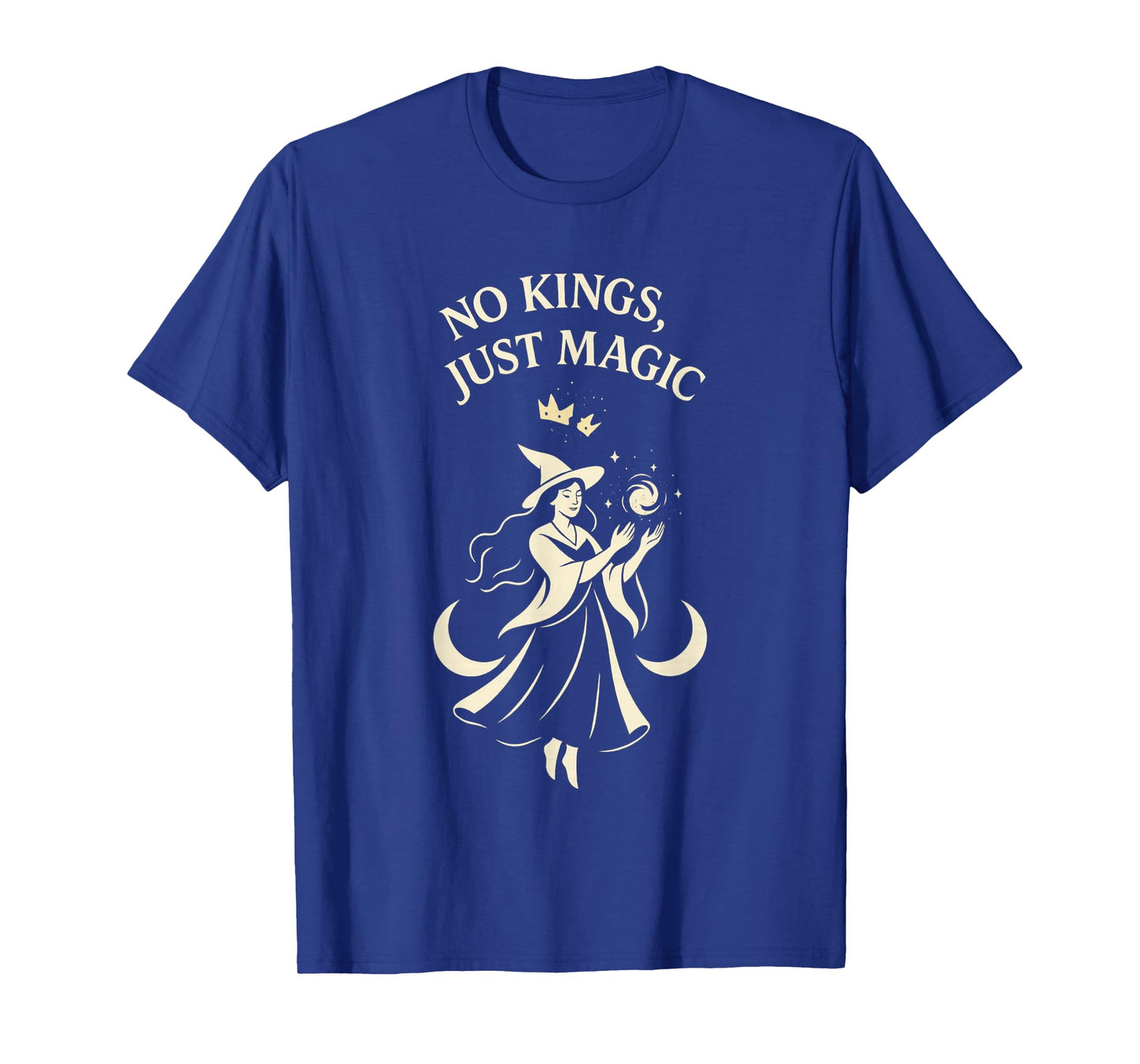 No Kings Just Magic Funny Witchcore Halloween Art T-Shirt