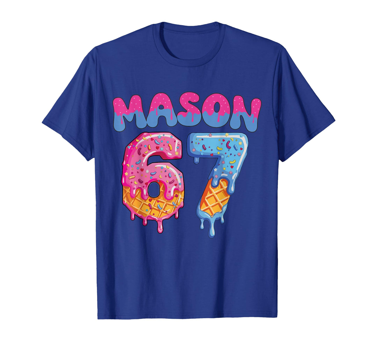 Baseball Drip Number 67 Player Or 67th Birthday T-Shirt