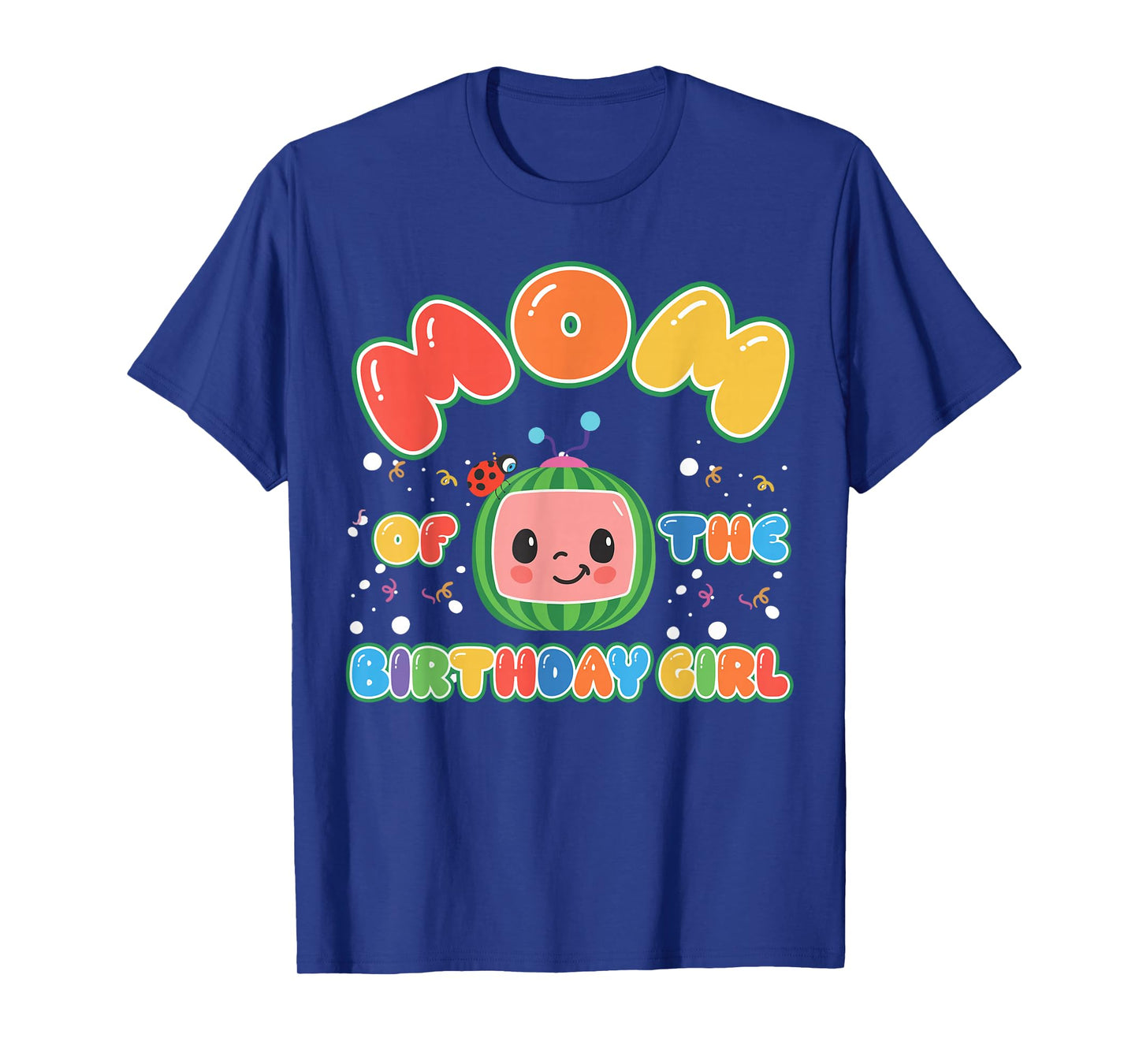 Dad And Mom Of The Birthday Girl Melon Family Matching Funny T-Shirt