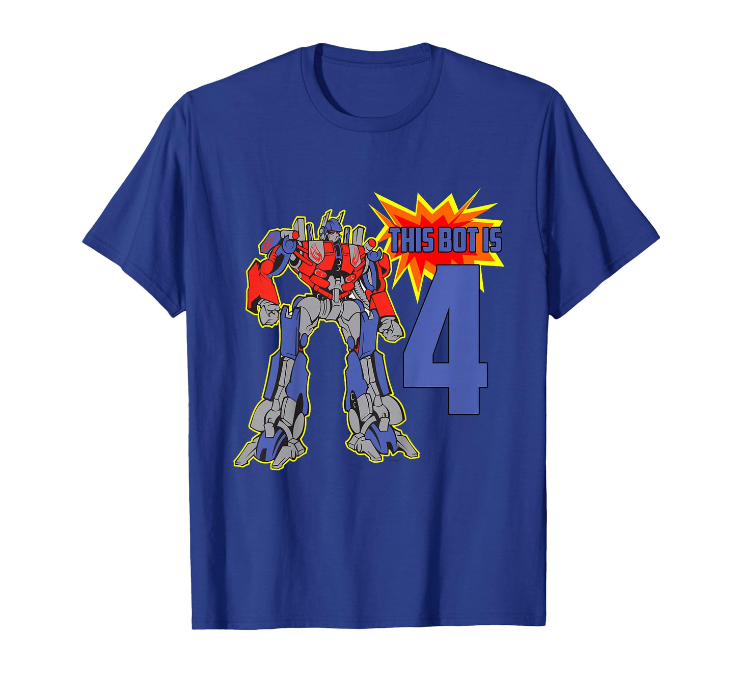 Robot Kid, Cute 4th Birthday Robots T-Shirt for Boys, Girls T-Shirt