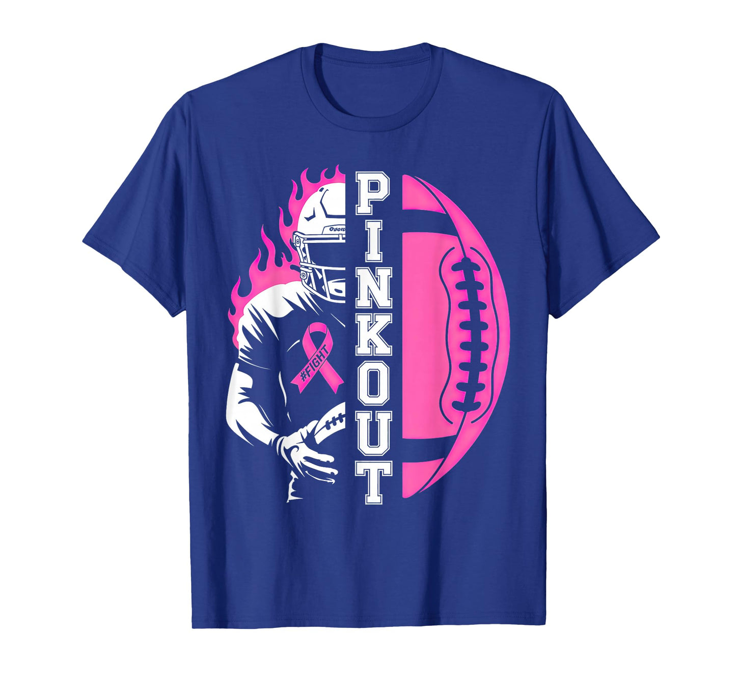 Football Pink Out Team Breast Cancer T-Shirt