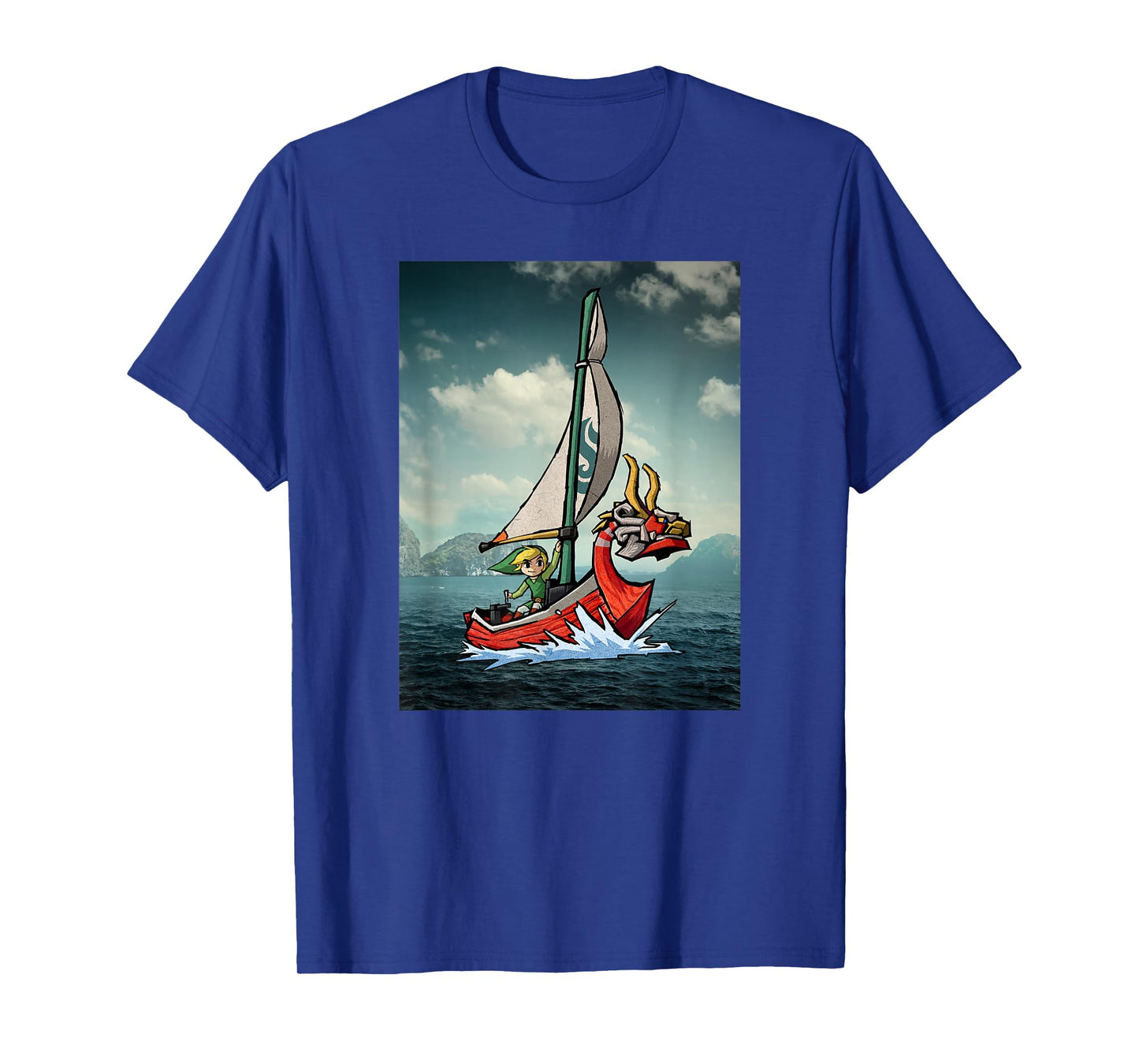 Nintendo Zelda Wind Waker Link Photo-Real Ship Sail T-Shirt T-Shirt