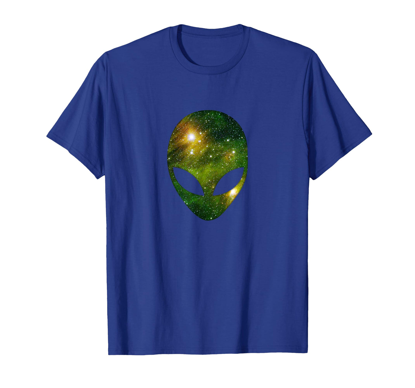 Cosmic Alien Head - Green Ufo Scifi Galaxy T-Shirt