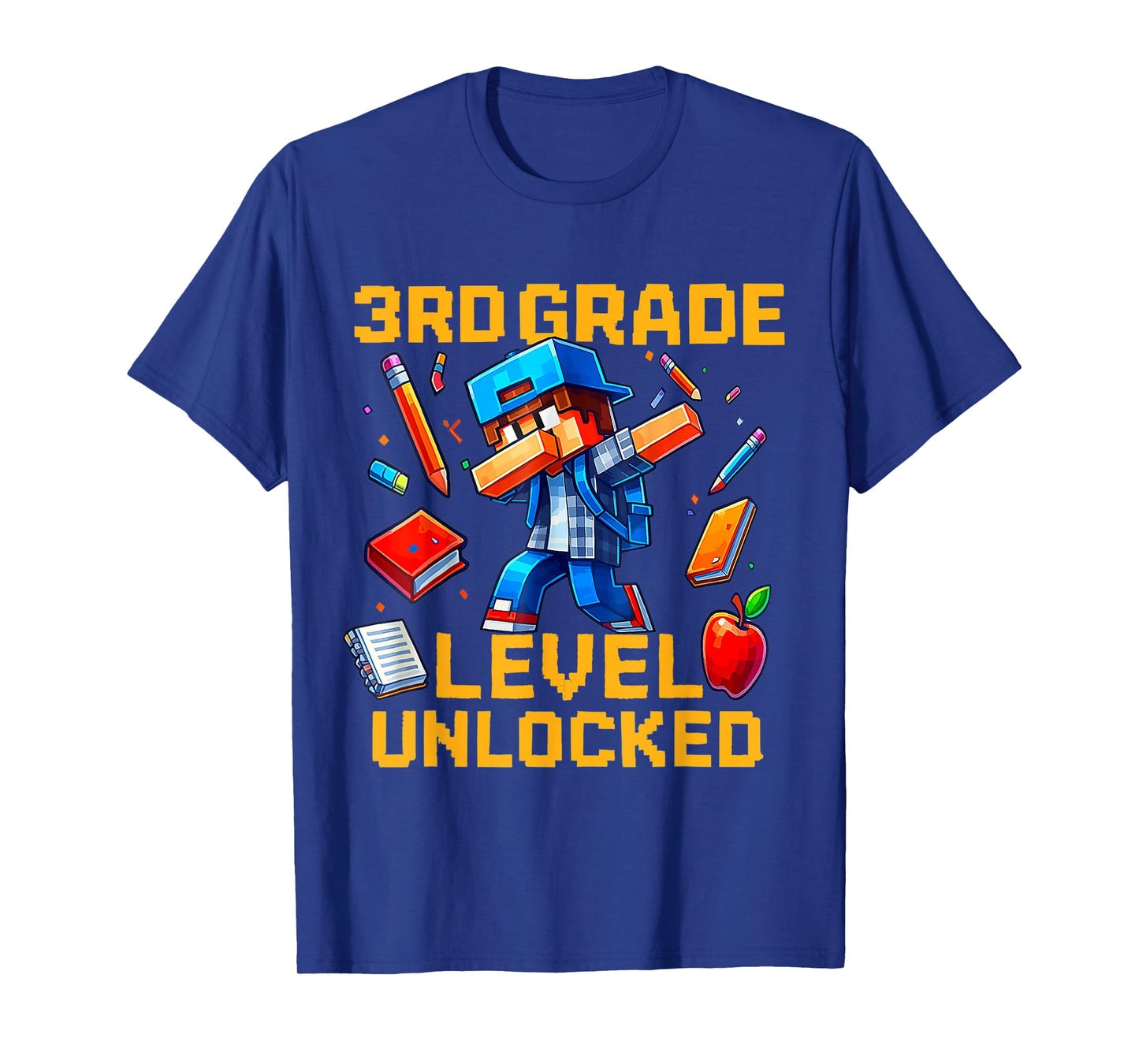3rd Grade Level Unlocked Dabbing Boys Gamer Back to School T-Shirt