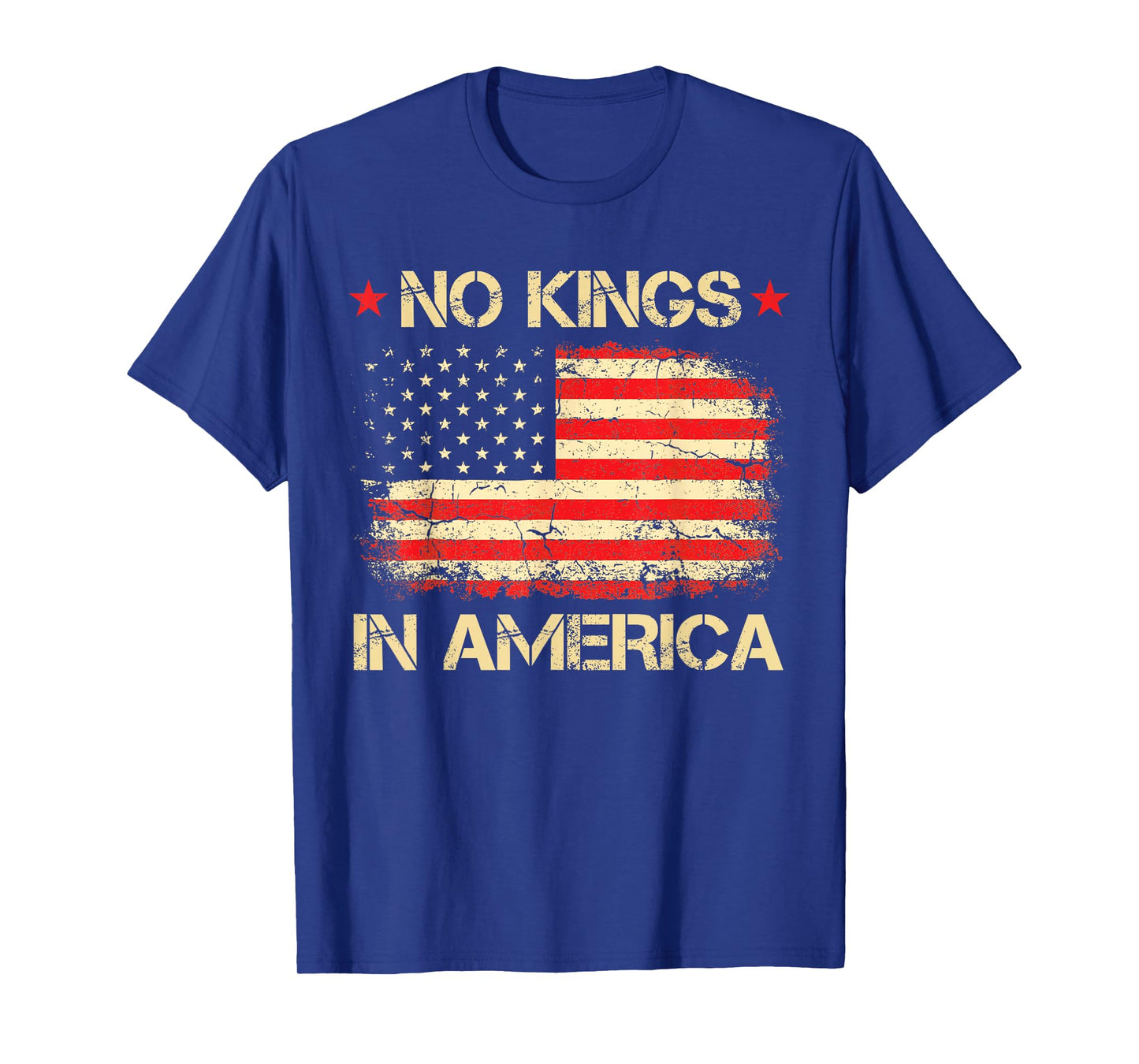 No Kings In America Shirt USA Flag Democracy T-Shirt