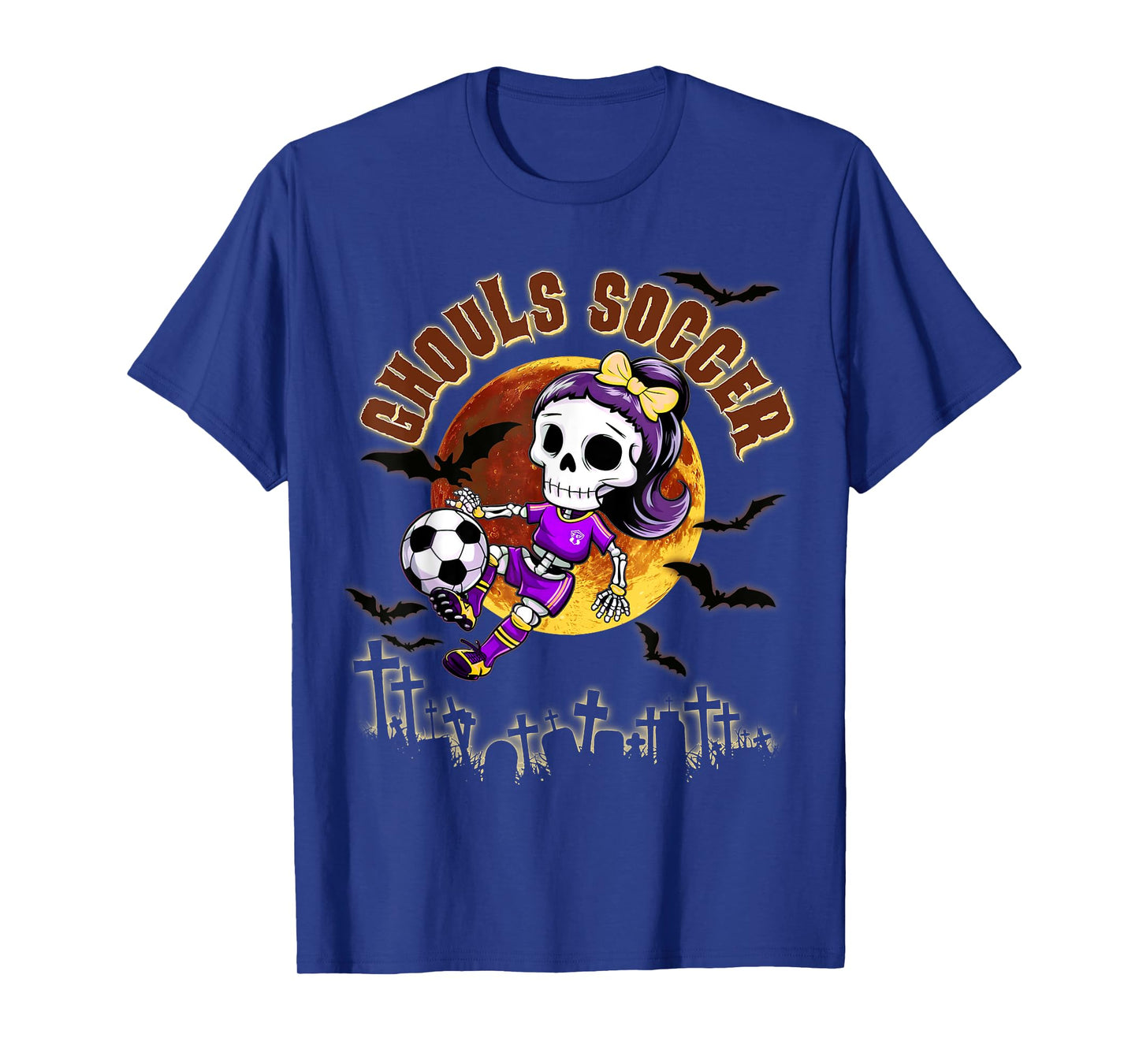 Halloween Soccer Girl for Teen Girls October Trick or Treat T-Shirt